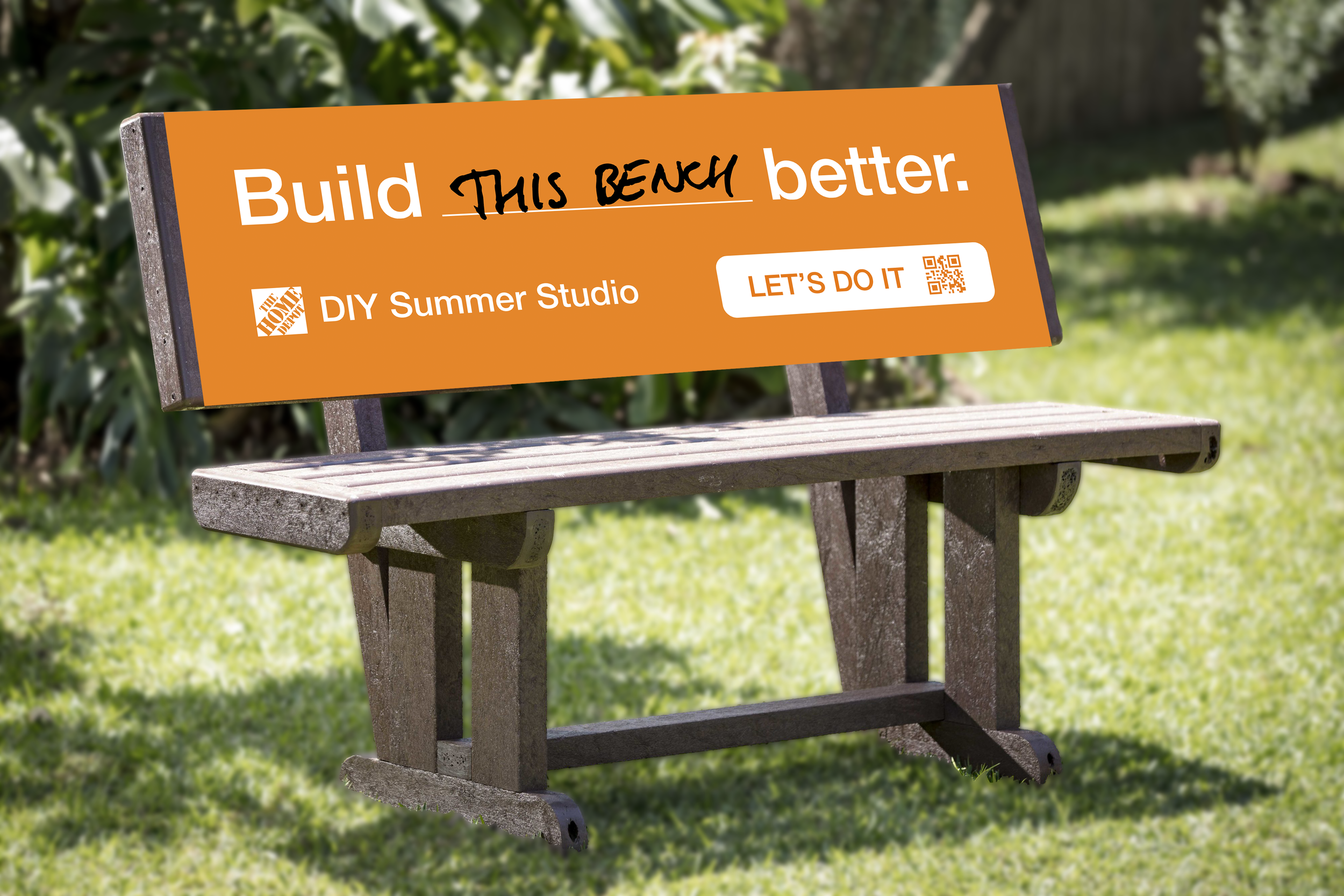 DIY Summer Studio transit bench mockup