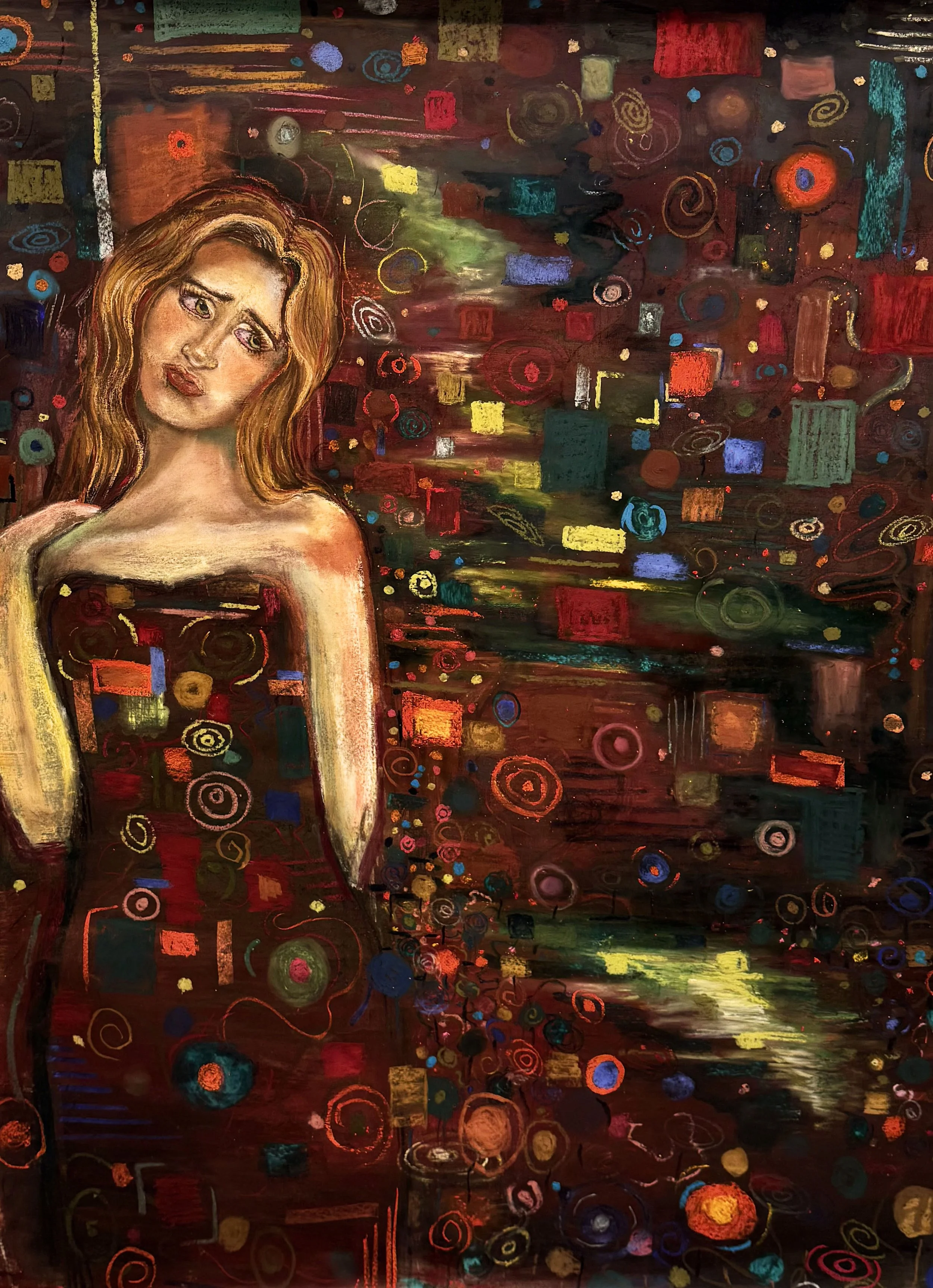 Red and green Abstract