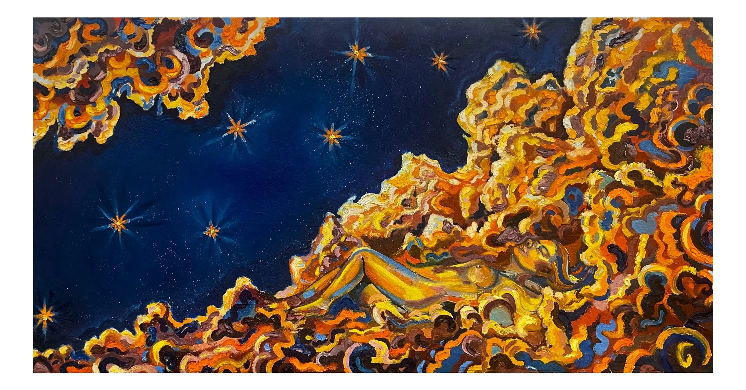 Lady in the Clouds Print