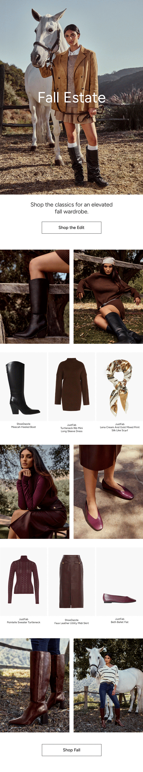 The Fall Shop Email October 2025