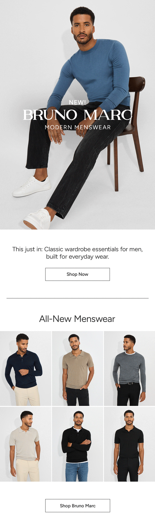 Bruno Marc Menswear Email December 2025