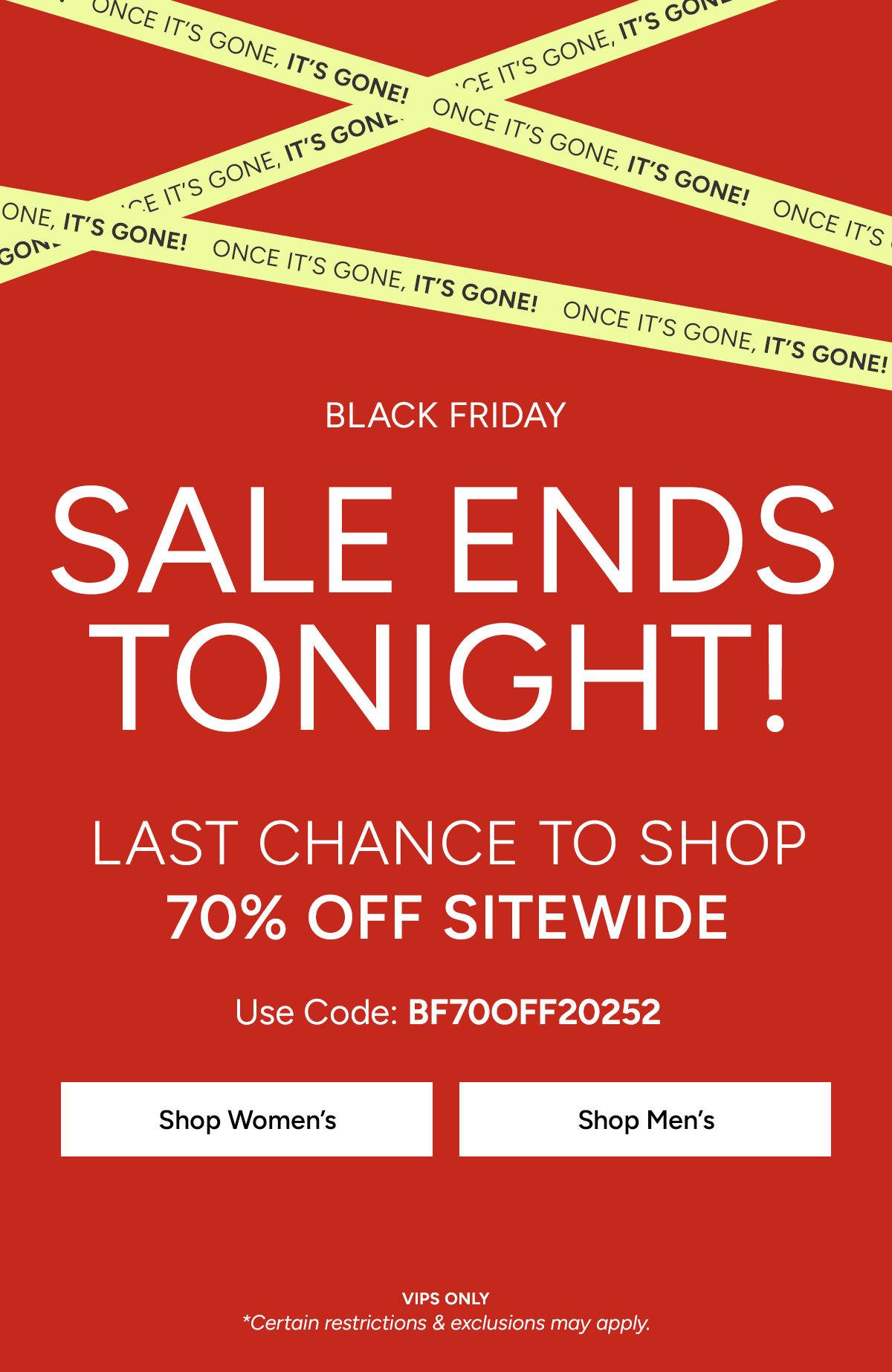 Black Friday Promo Email November 2025
