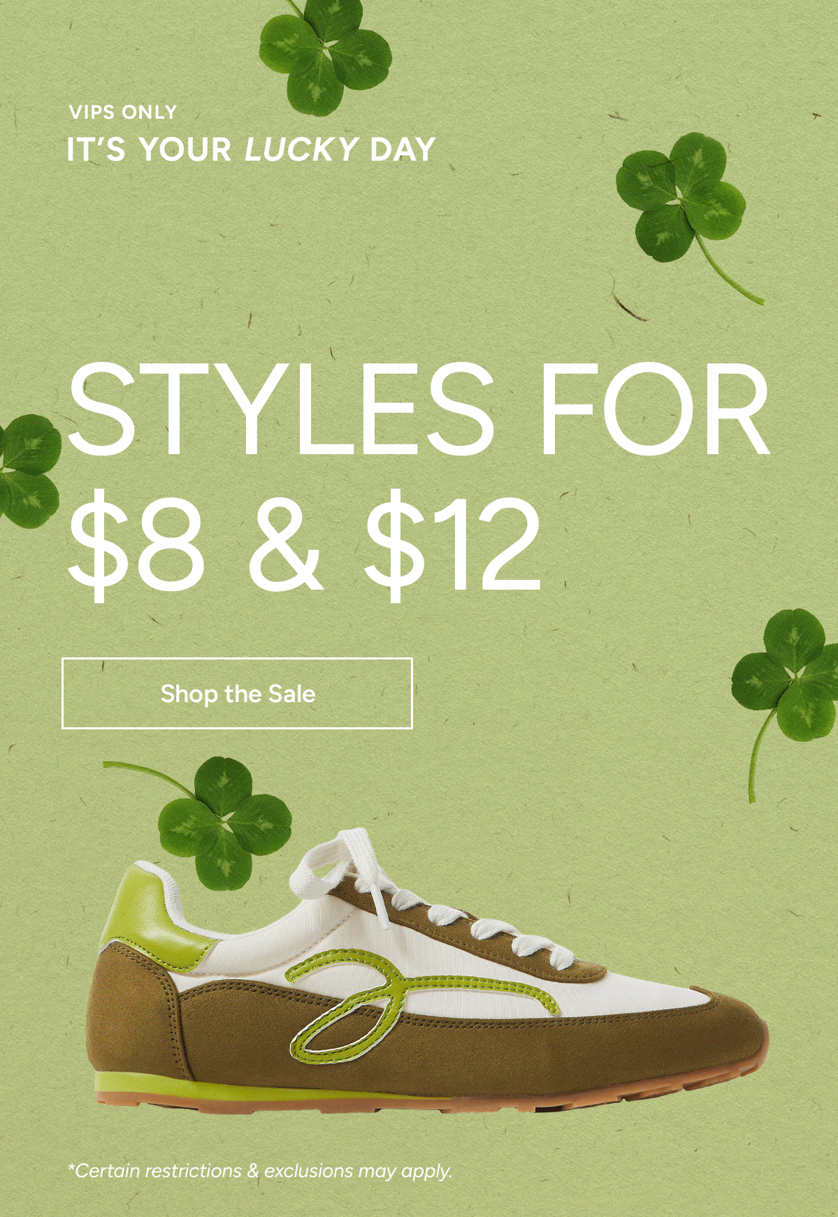 St. Patrick's Day Promo Email March 2026