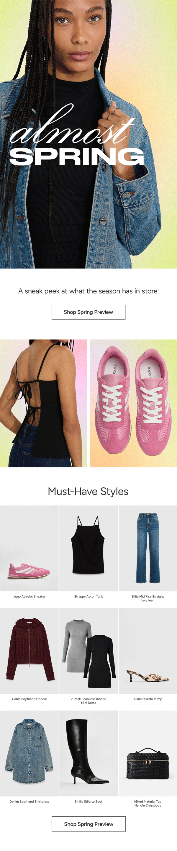 Spring Preview Shop Email February 2025
