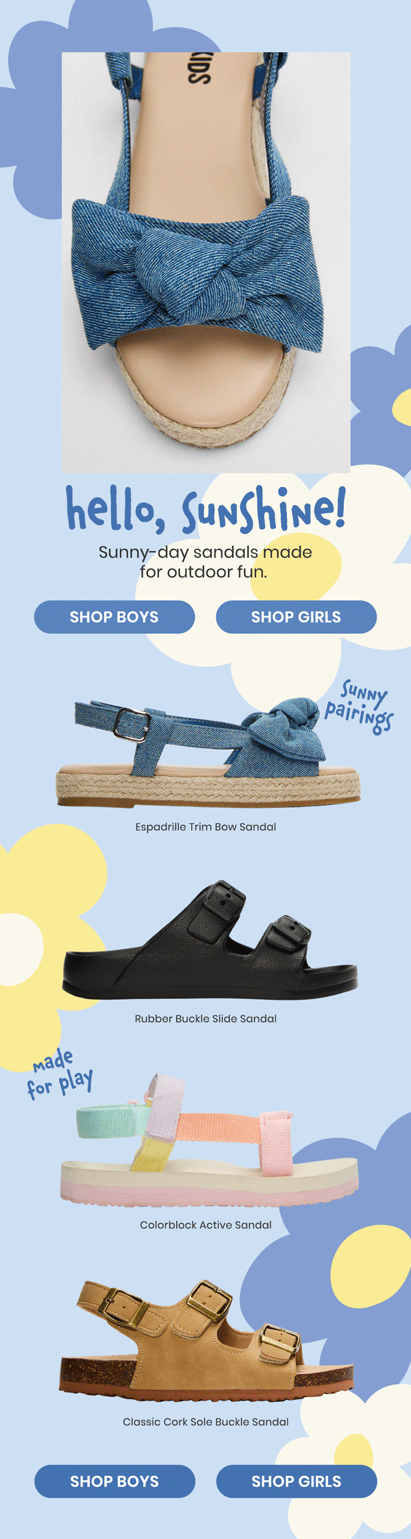 Sandal Shop Email March 2026