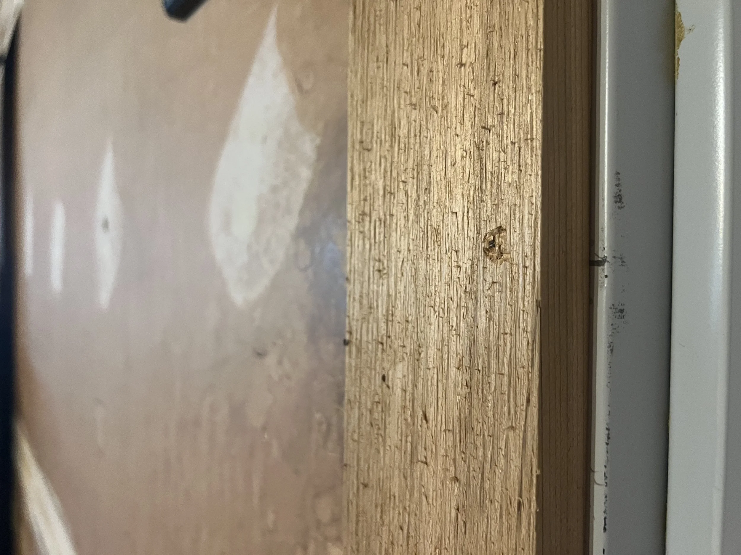 Wooden garage wall