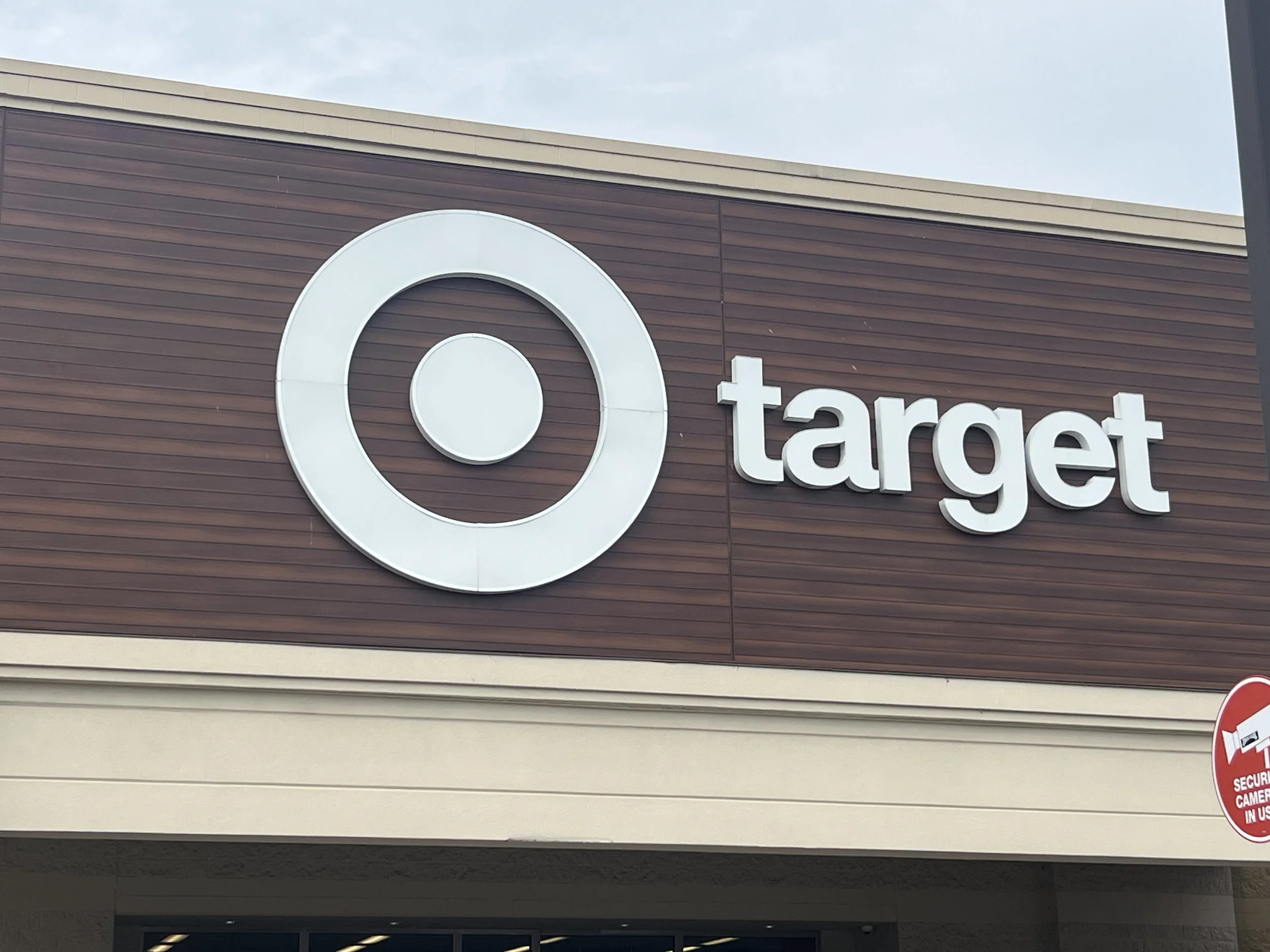 Target department store sign