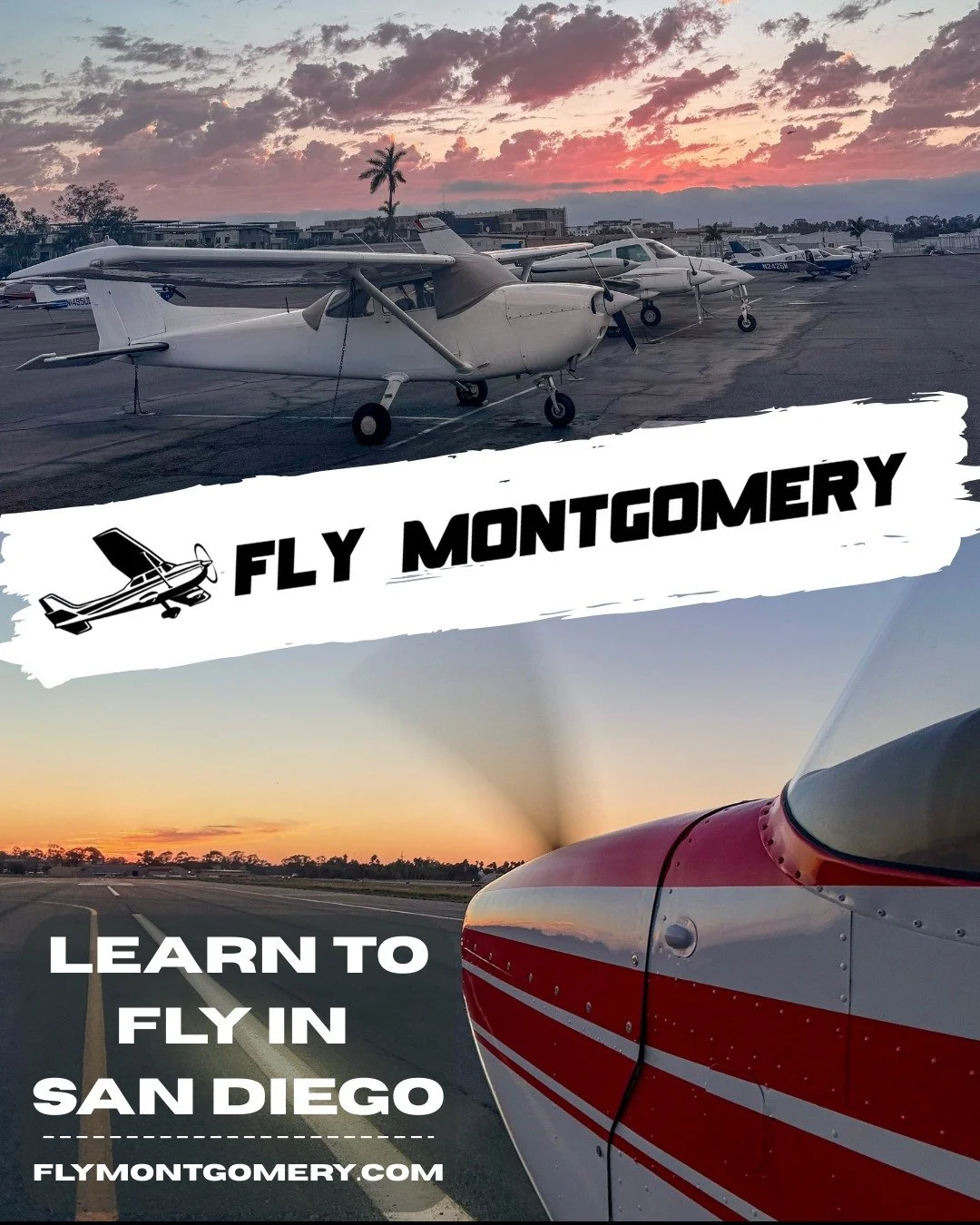 Quality Instruction, Affordable Rates, &amp; Real Progress. Training available for Private, Instrument, and Commercial Pilots at Montgomery Field, San Diego.  Message me to get started

#FlightTraining #SanDiego