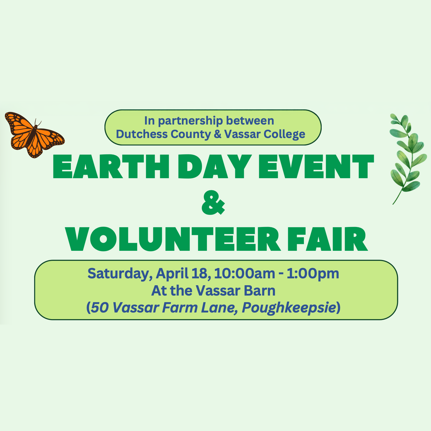 Vassar EARTH DAY EVENT