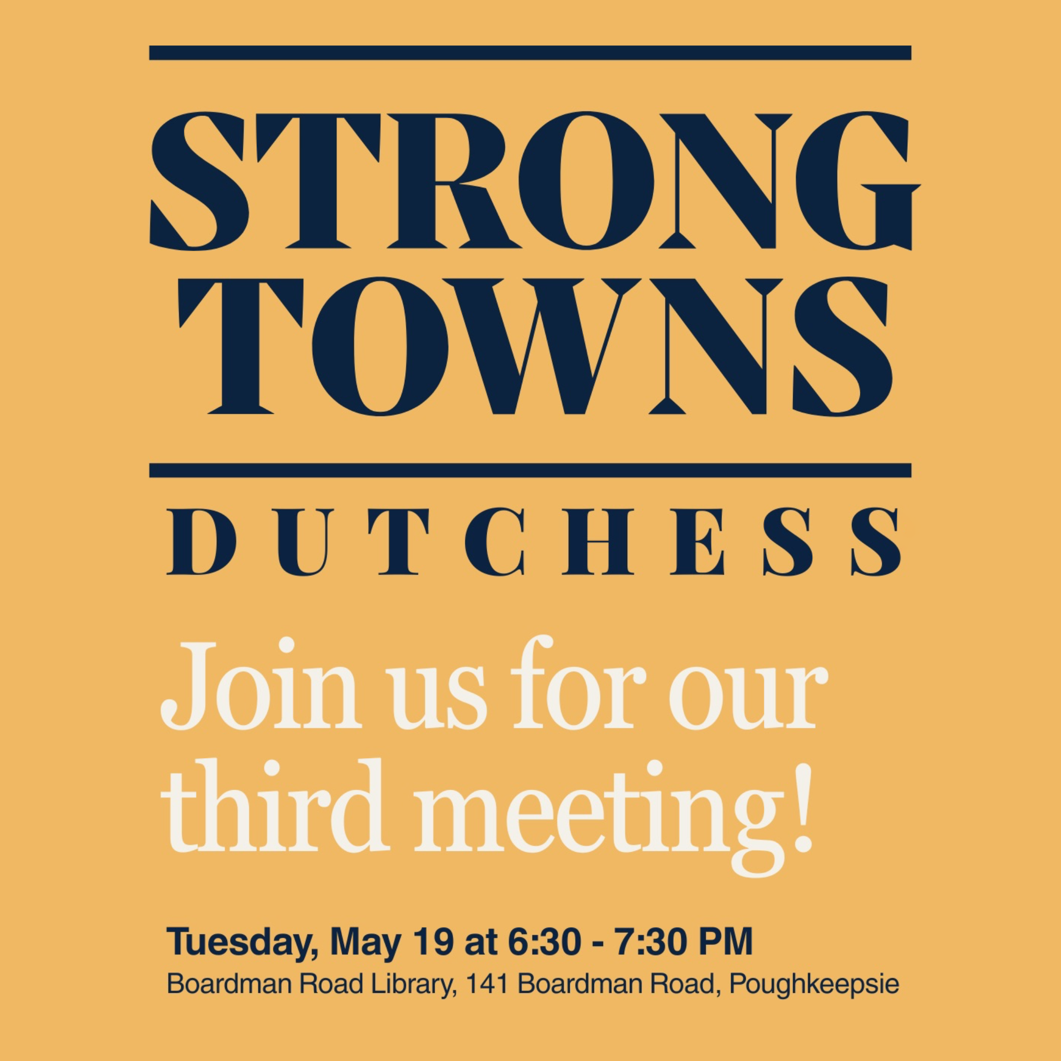 Strong Towns Dutchess Meeting