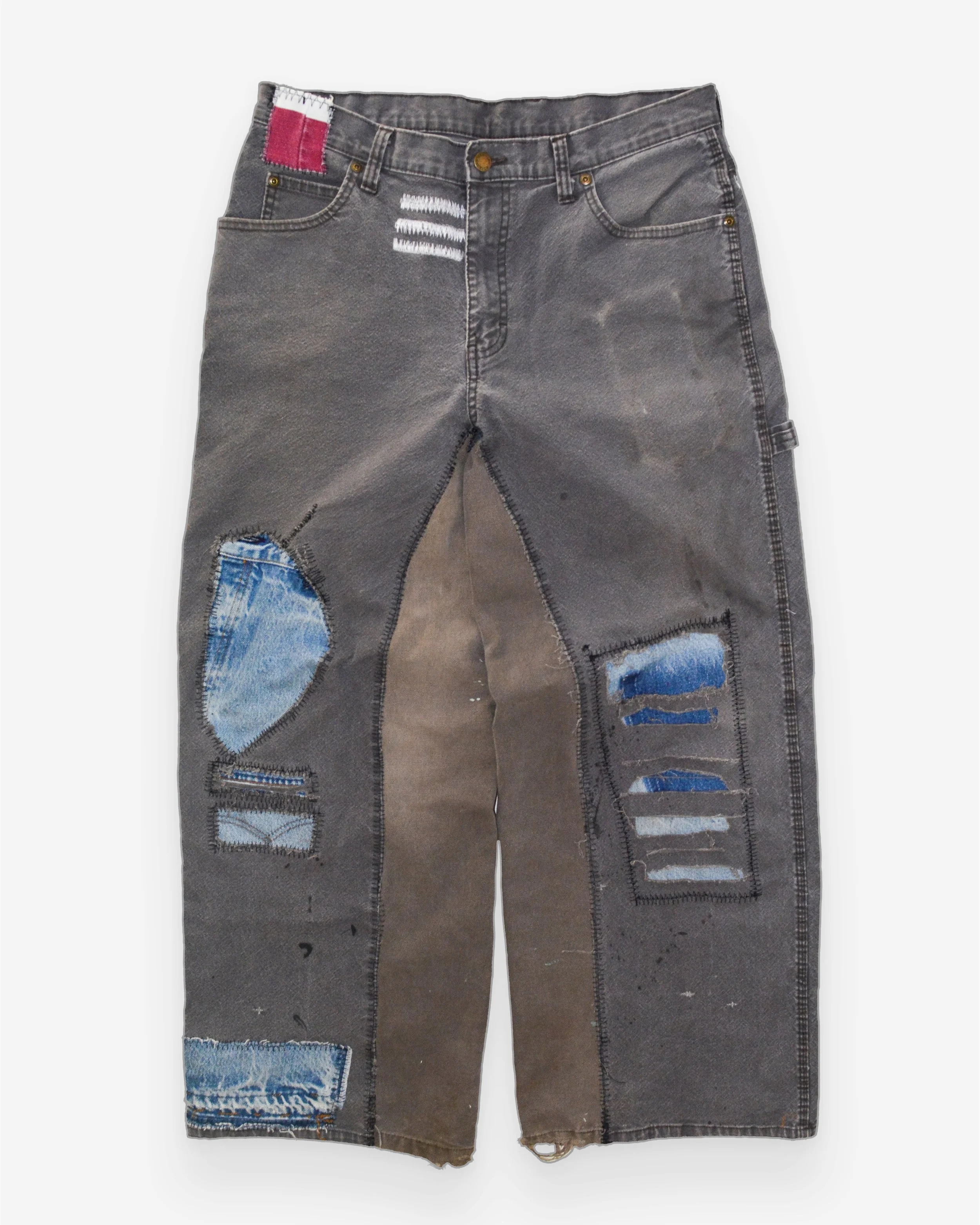 Thrashed Denim Repaired Carpenters
