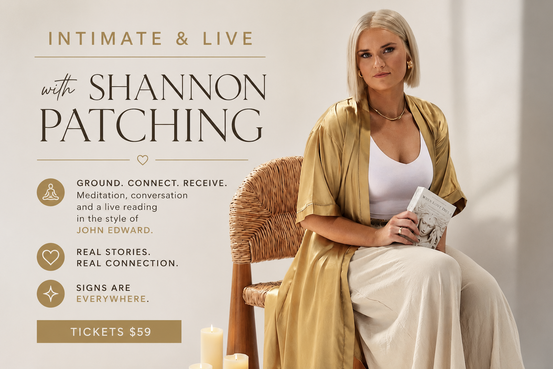INTIMATE &amp; LIVE with Shannon Patching, Hosted by Angie Hilton