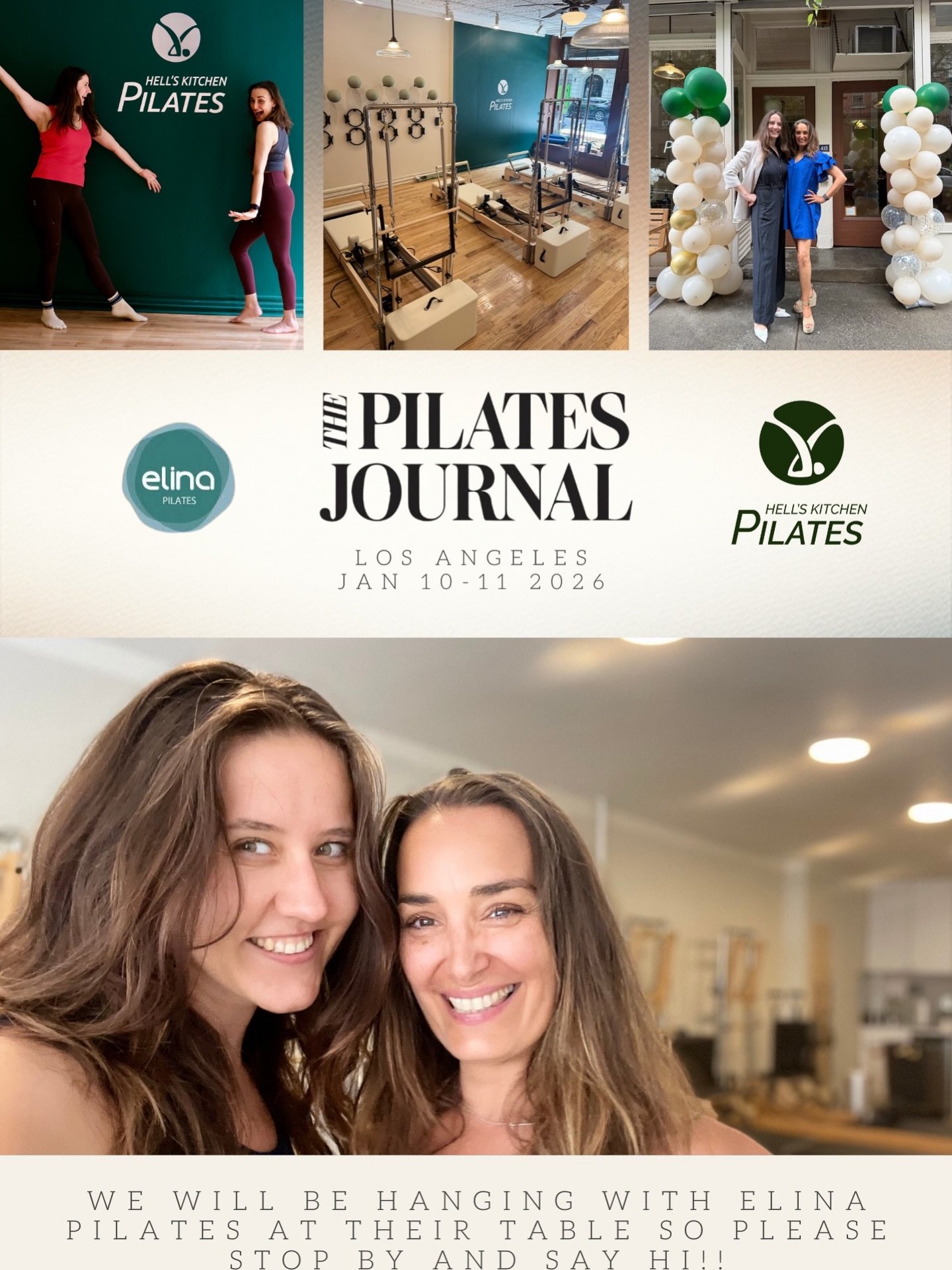 Hell&rsquo;s Kitchen Pilates is heading to the West Coast!! 🌊☀️
We&rsquo;re teaming up with @elina__pilates at the @the_pilates_journal Expo in Los Angeles this weekend! Come hang out with us at the Elina Pilates table, check out the equipment, and 