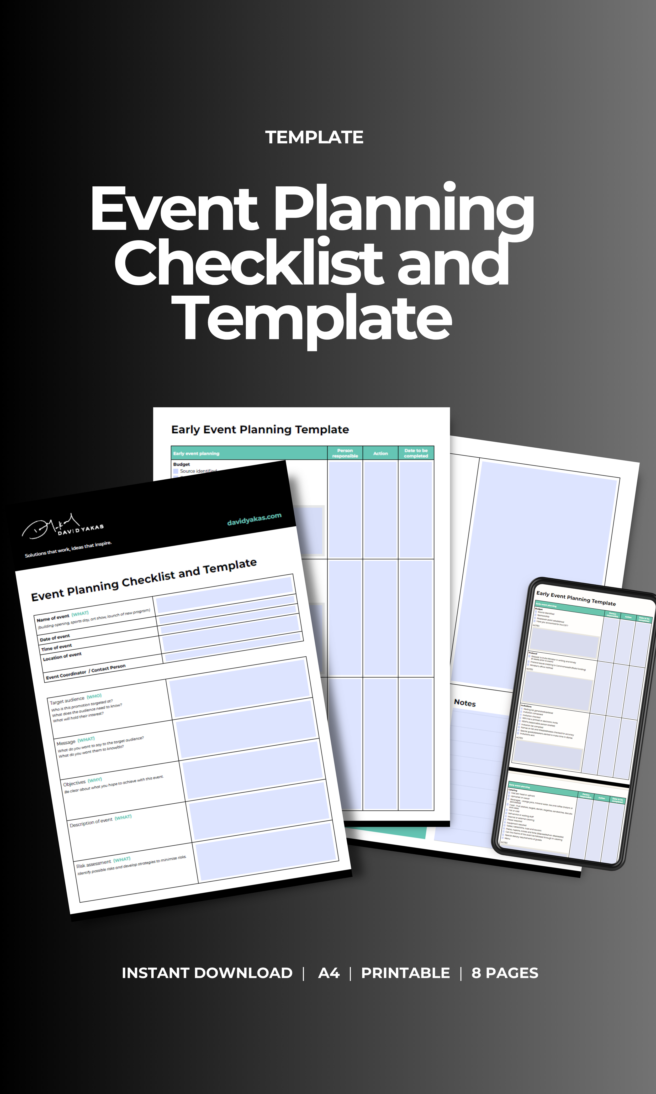 Event Planning Checklist and Template