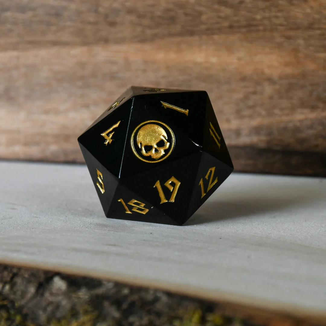 Swamp D20 | Solid Metal Spindown