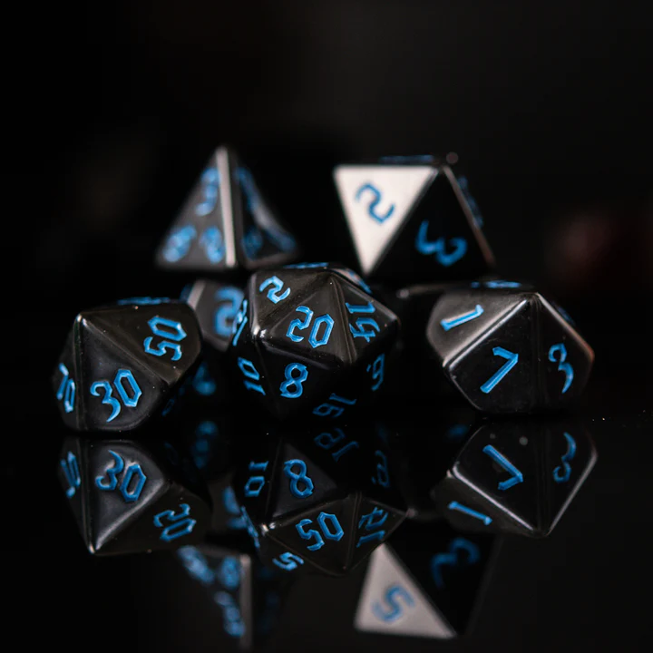 Dark Cathedral | Blue | Acrylic Dice Set