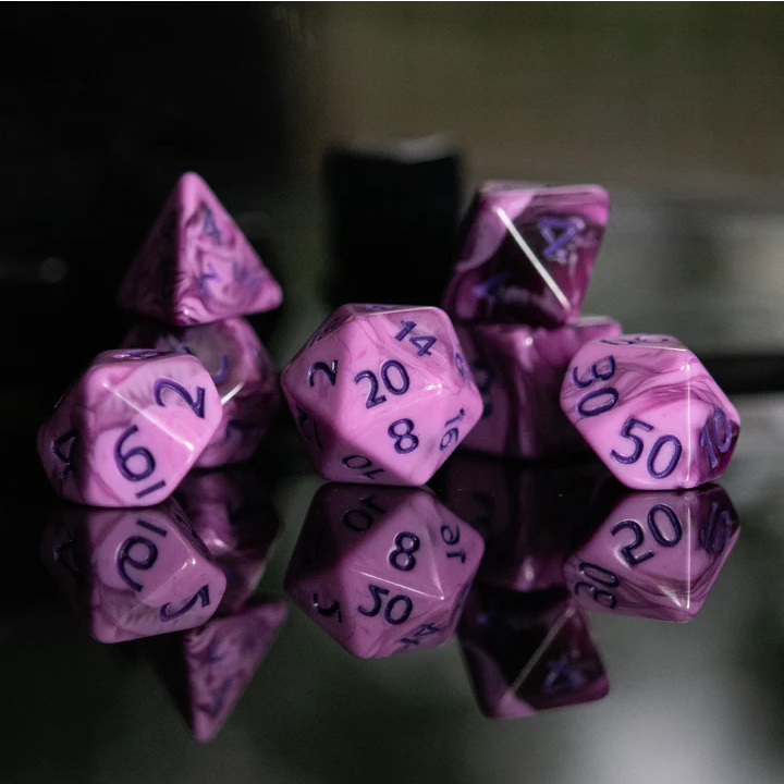 Dark Cherry | Acrylic Dice Set