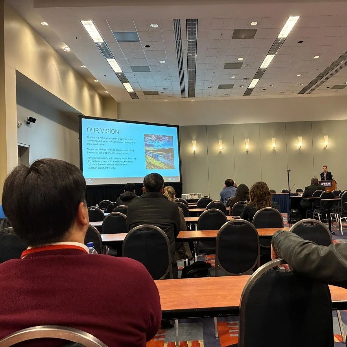 AI is paving the way for a safer, more productive roadside. 

Earlier this month, The Ray team headed to D.C. for the #TRB2026 annual meeting, where our Executive Director, Allie Kelly, took the podium for the Use Cases of AI at the Intersection of U
