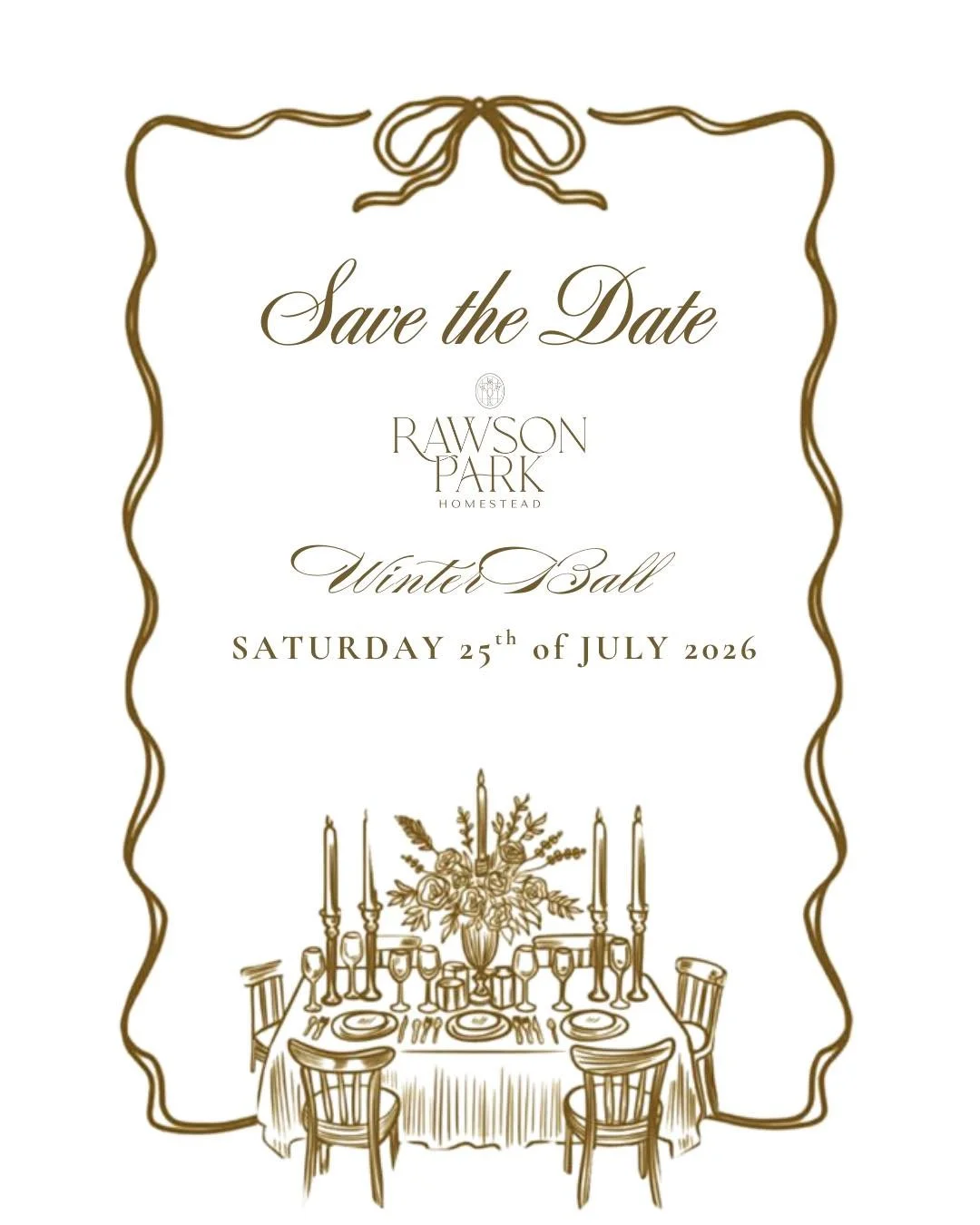 ✨Save the date - Winter Ball ✨
The opening of our new Wedding Pavilion. 
Details to follow 🤍🥂
#Farmweddingvenue #countryhousewedding #alburywedding #ruralwedding #waggawedding #farmwedding #countryweddings #Riverinaweddings #weddingvenue