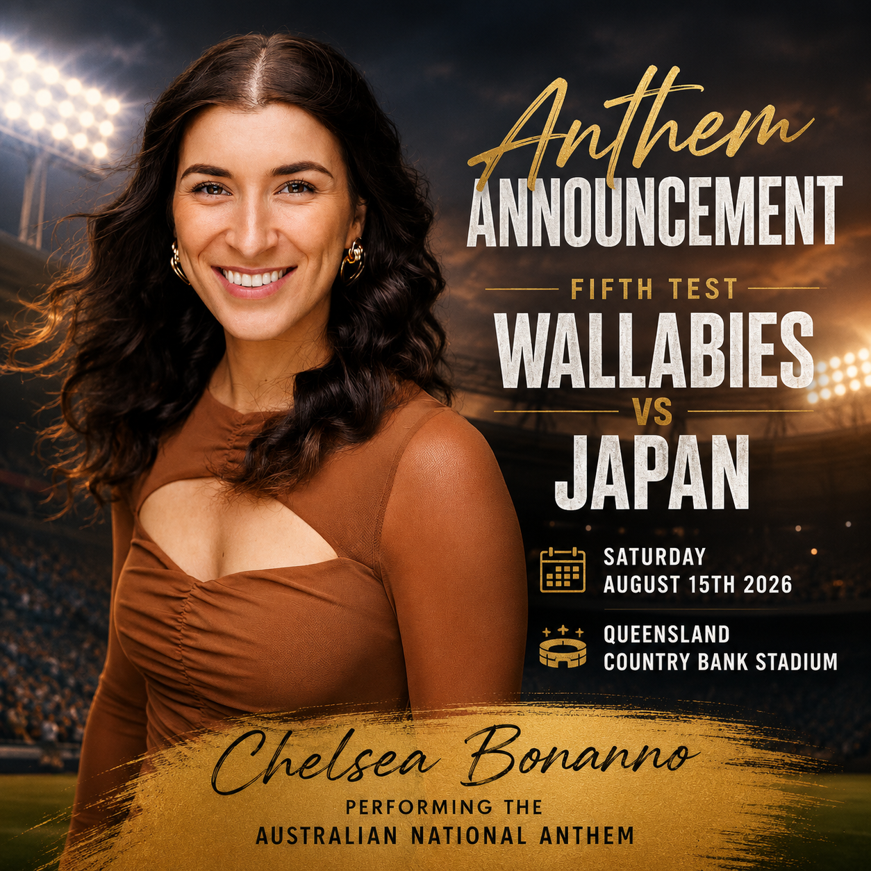 Australian National Anthem, Wallabies VS Japan
