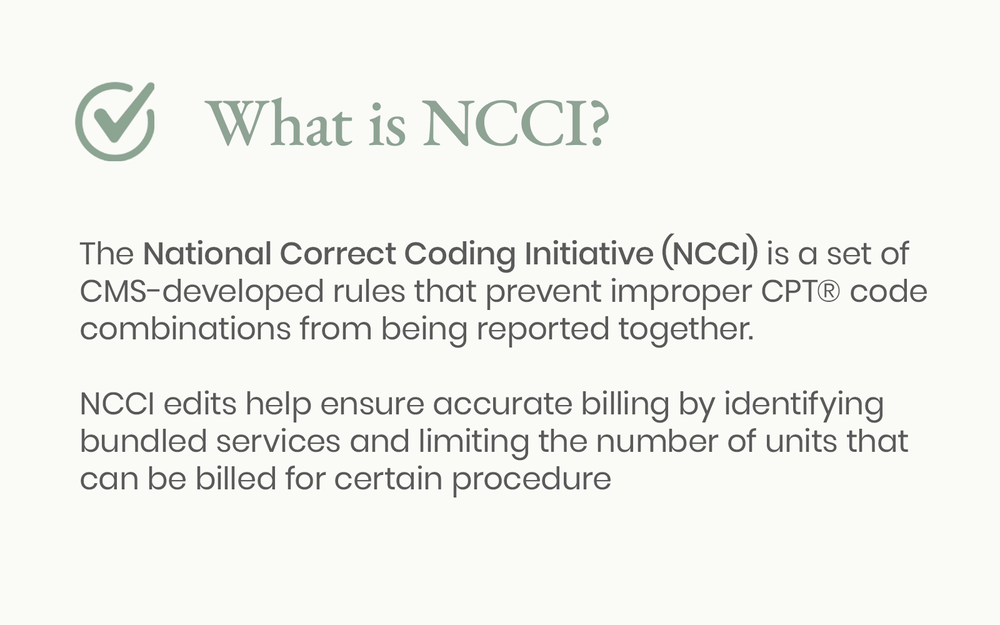 Ncci NCCI Edits — kaymedcoding
