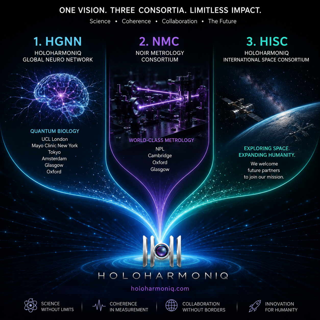Holoharmoniq three consortia
