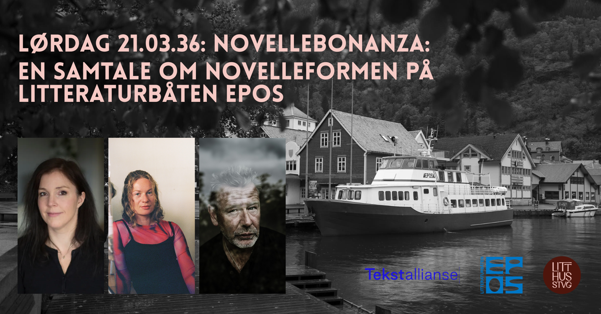 Novellebonanza: En samtale om novelleformen på Litteraturbåten Epos