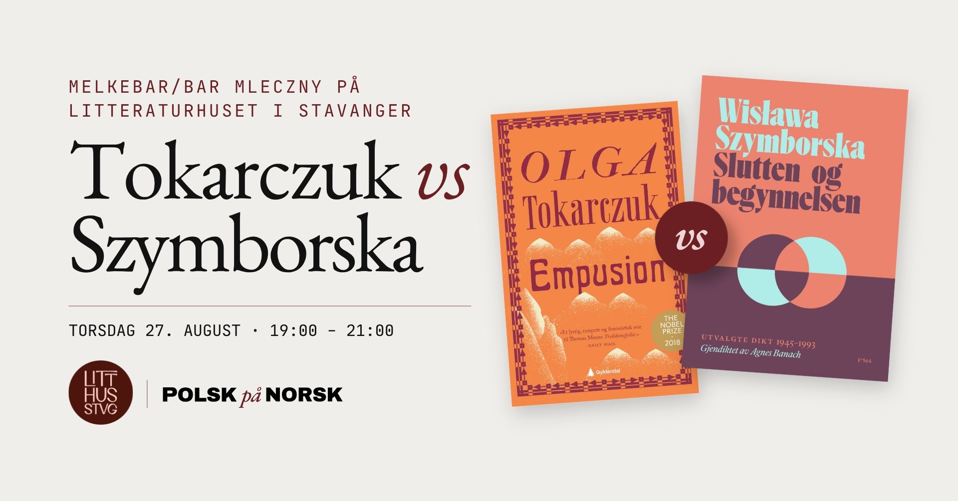MELKEBAR / BAR MLECZNY  – Tokarczuk vs Szymborska 