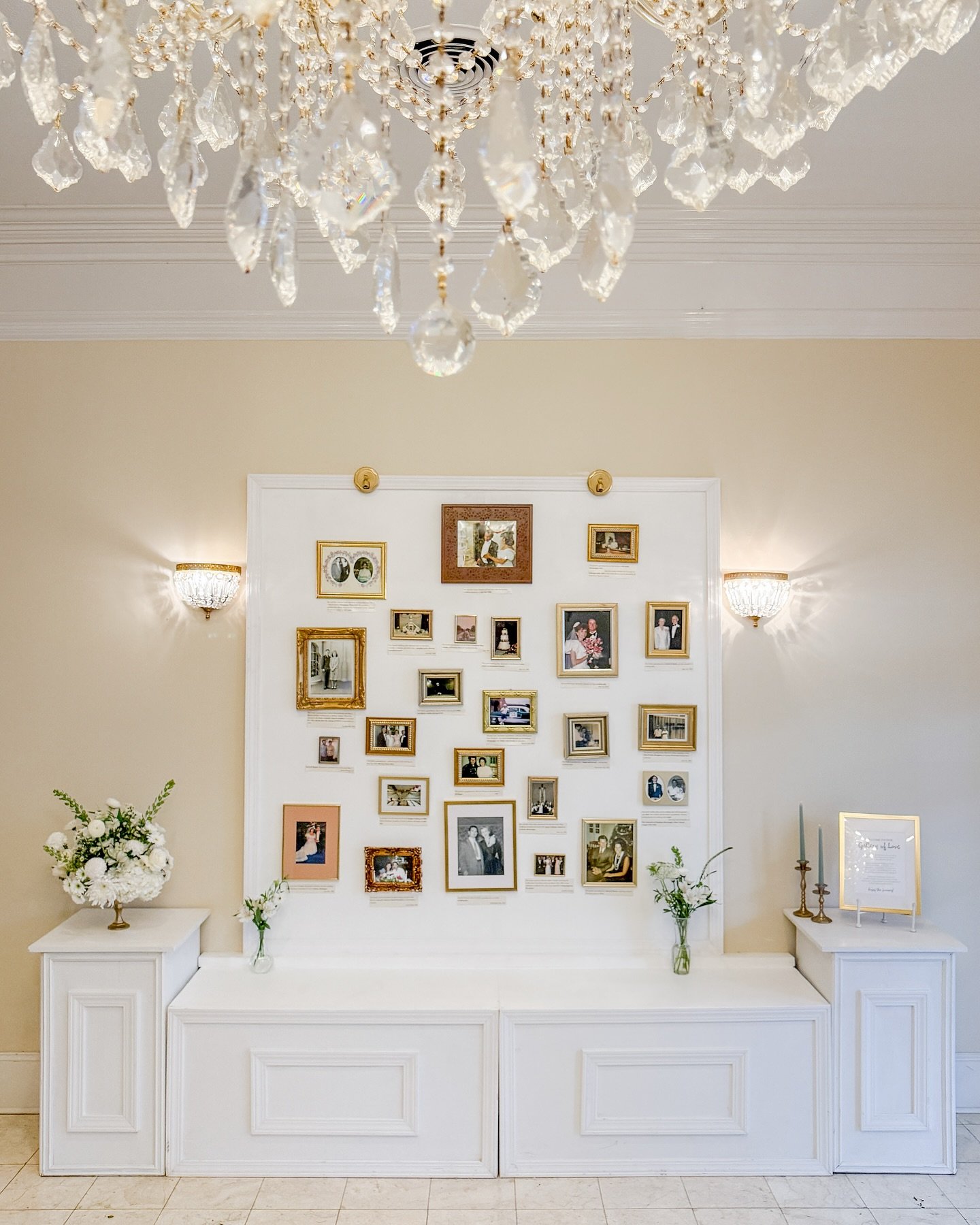 A timeless celebration of love, captured in every frame. This stunning gallery we helped create for one of our couples celebrates the love stories that came before theirs! 

The wedding guests loved viewing and reading about their parents, grandparen