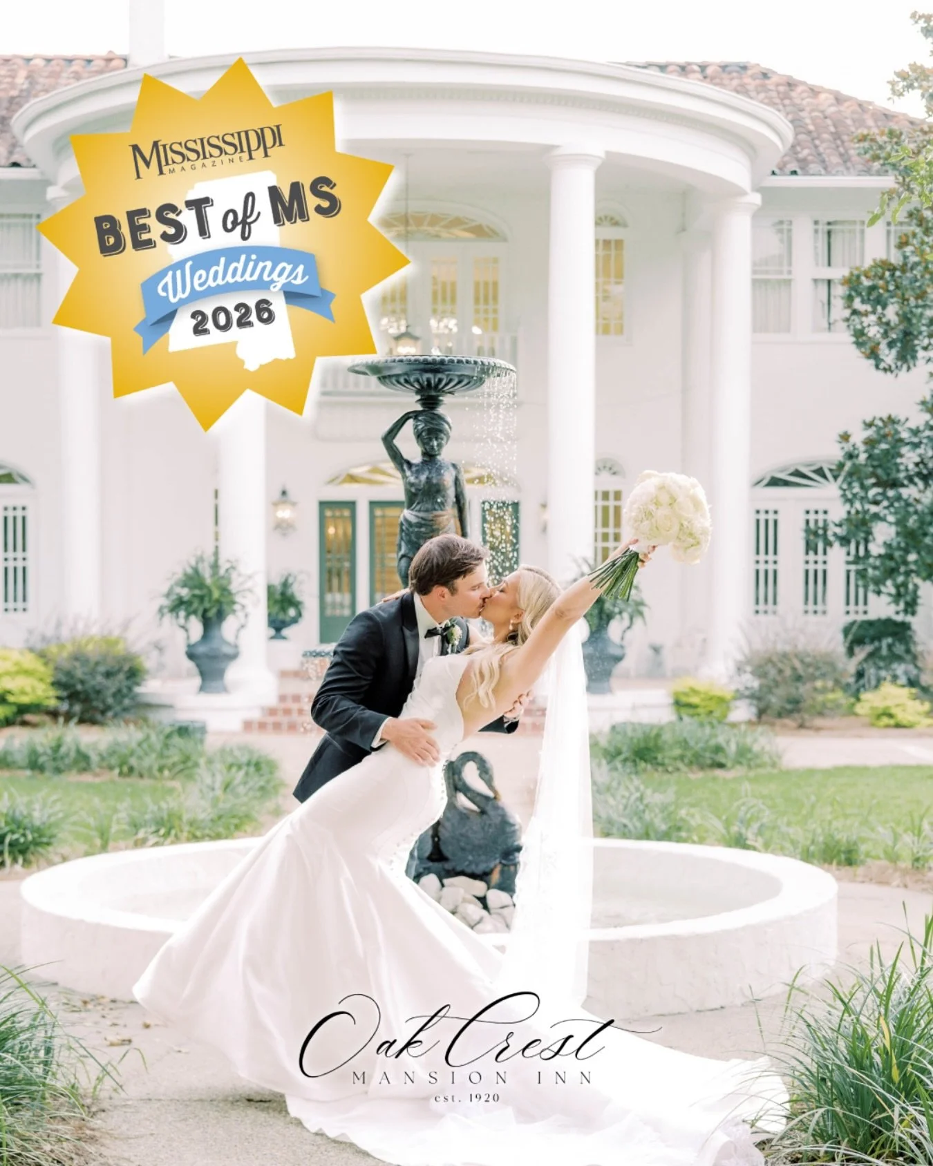✨ We&rsquo;re honored to share that Oak Crest Mansion has been voted one of the Top 10 Historic Venues and Top 10 Formal Venues in Mississippi! ✨ This community means so much to us, and your support has helped us get here. Now we&rsquo;d love your he