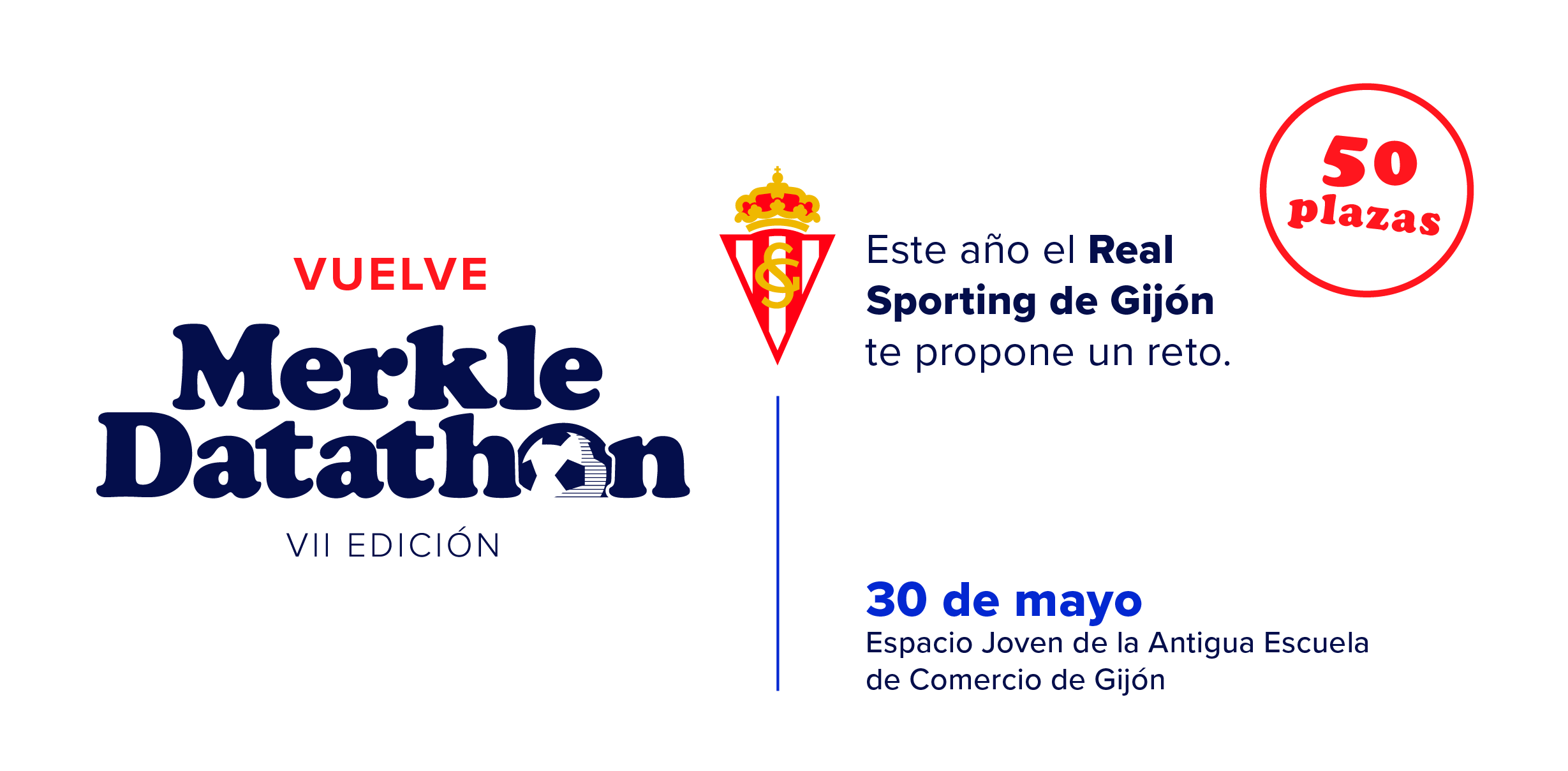 Cabecera web competición 'Merkle Dathon', que vuelve a Gijón, en la edición VII el día 30 de mayoa las 9:30 horas.