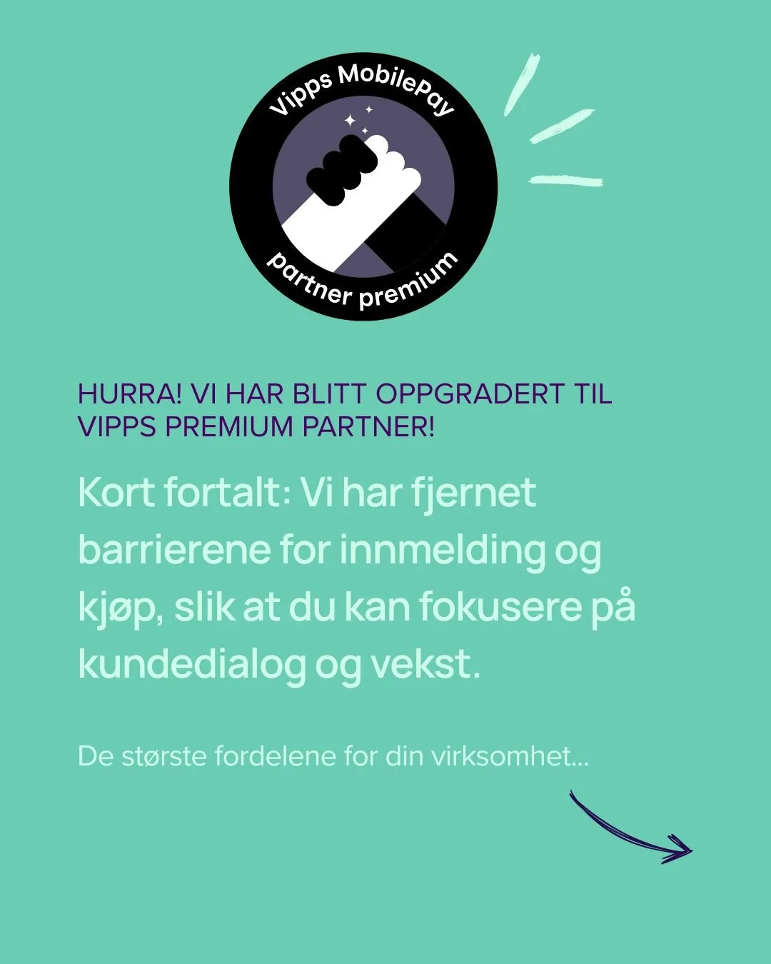 MODISH ER N&Aring; VIPPS PREMIUM PARTNER! 🎉 Vi er stolte over &aring; kunngj&oslash;re at Modish har blitt oppgradert til offisiell Vipps Premium Partner. 

Les mer om hvordan dette partnerskapet kan optimalisere din kundereise p&aring; modish.no