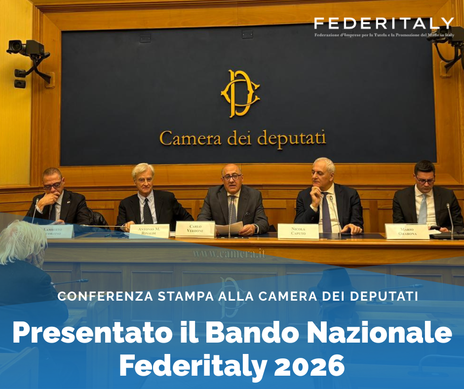 Bando Nazionale Federitaly 2026: alla Camera dei Deputati una risposta concreta alle imprese del Made in Italy