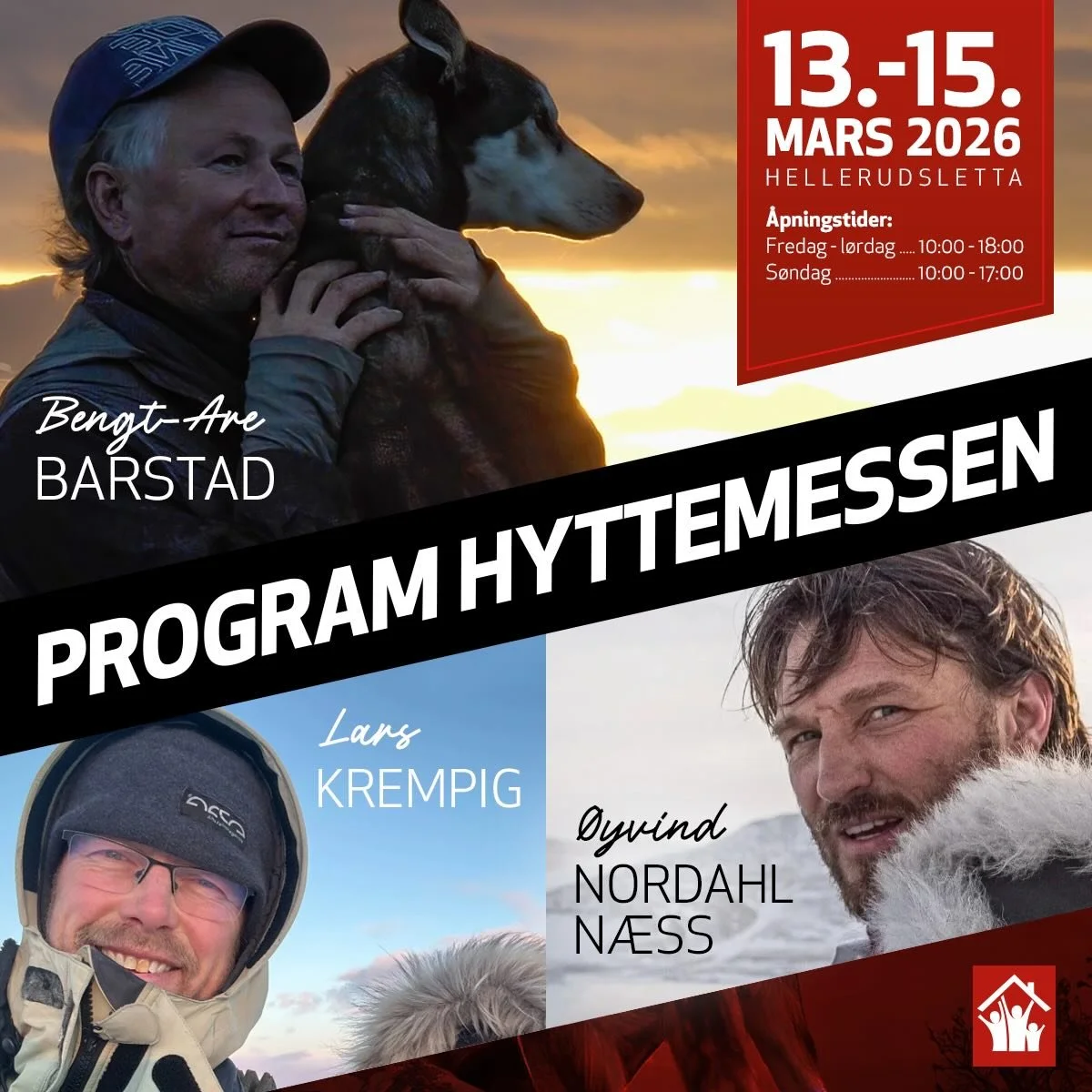 N&aring; er programmet for Hyttemessen 2026 ute!
Link til v&aring;r nettside ligger i bio🔗Du finner ogs&aring; direkte link under highlight &laquo;Program 2026&raquo; p&aring; v&aring;r profil👀⭐️

https://www.hyttemessen.no/program