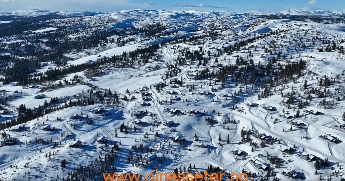 Romslige utsiktsomr&aring;der i vinterparadiset Valdres. Velkommen til &Oslash;lnesseter hyttegrend! M&oslash;t dem p&aring; Hyttemessen 13.-15.mars🤩