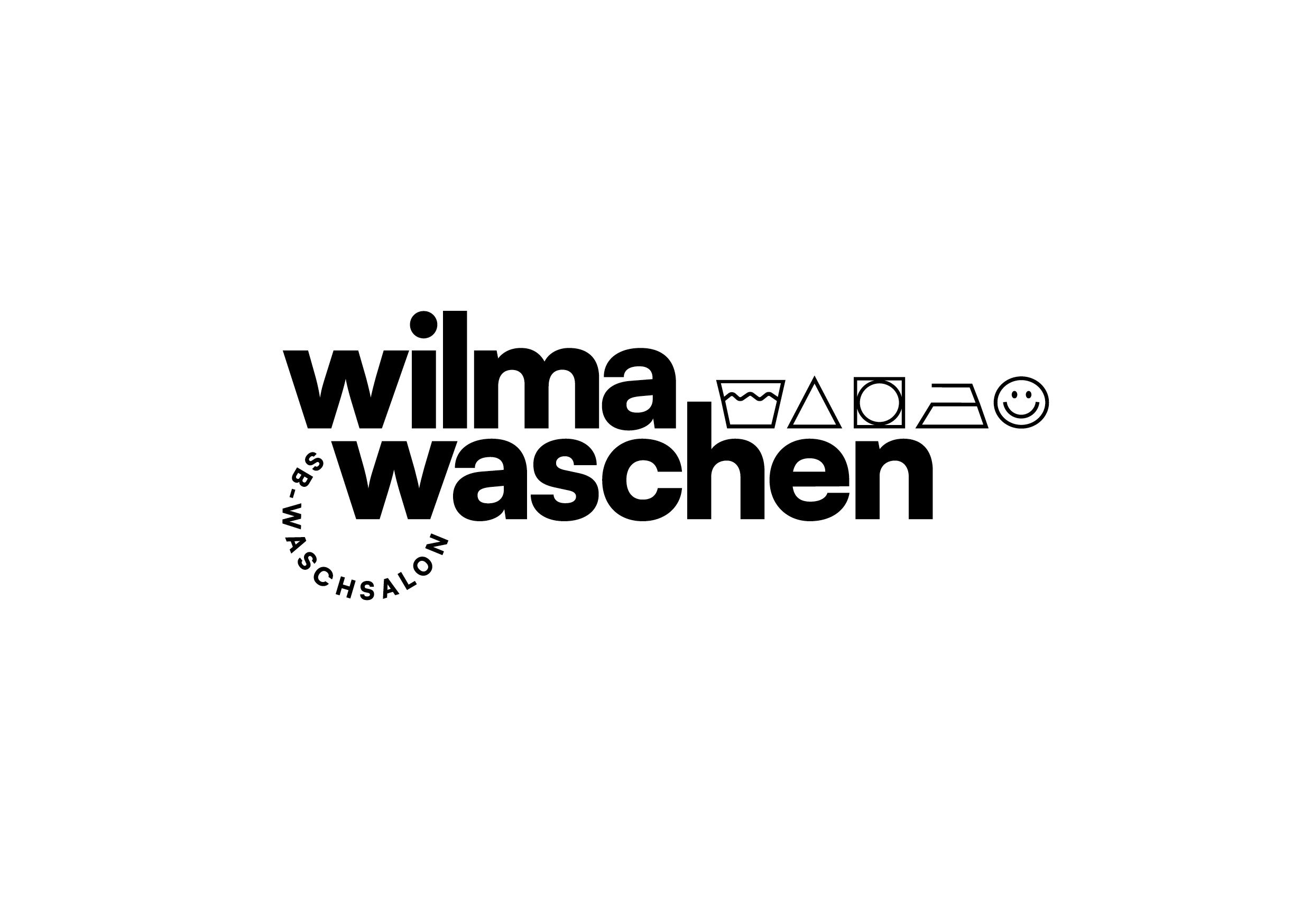 Logo-Design für wilma waschen - SB-Waschsalon Leipzig