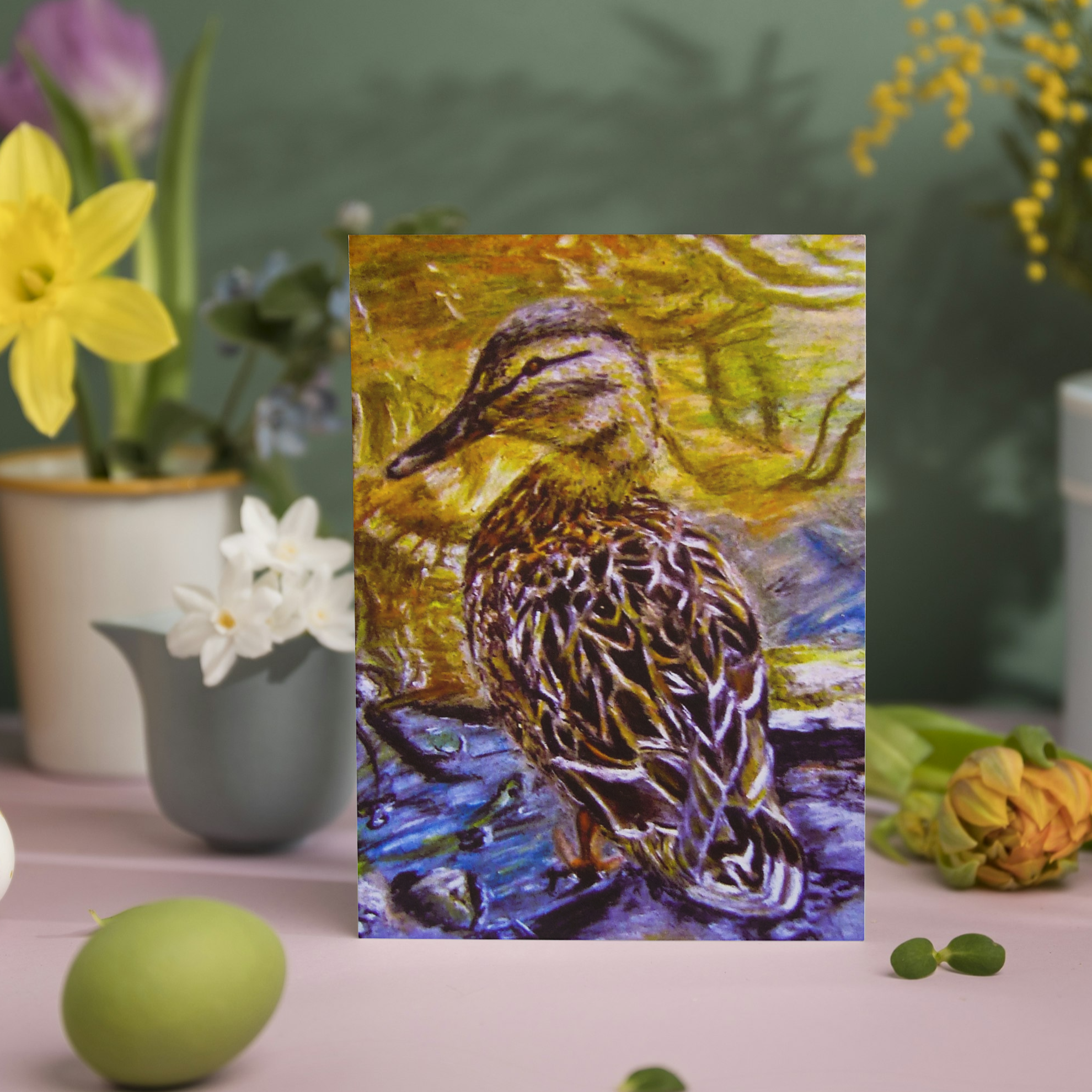 Mummy Duck - Greeting Card
