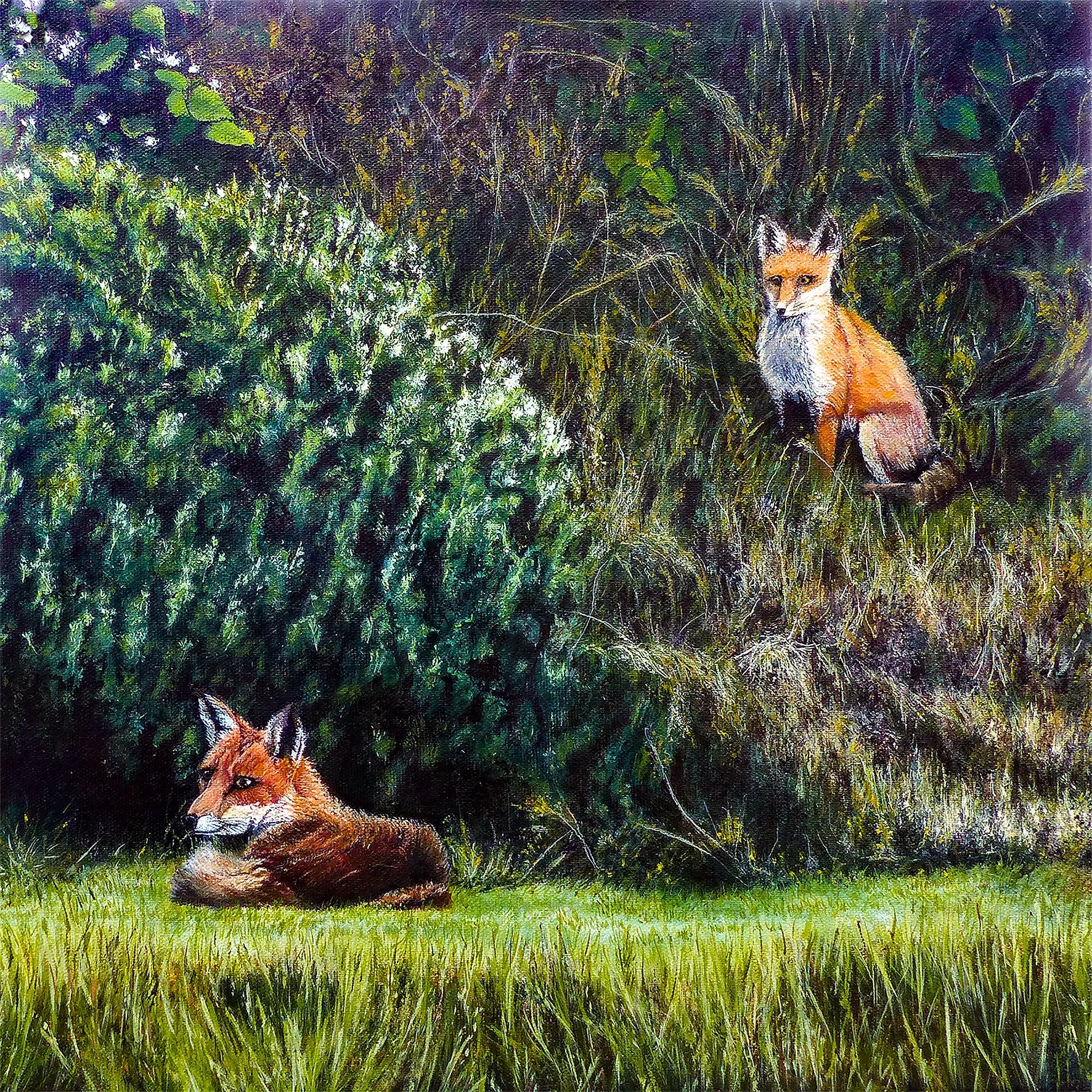 Where she once lay - Commission Feb 2026 - Acrylic on deep edged canvas