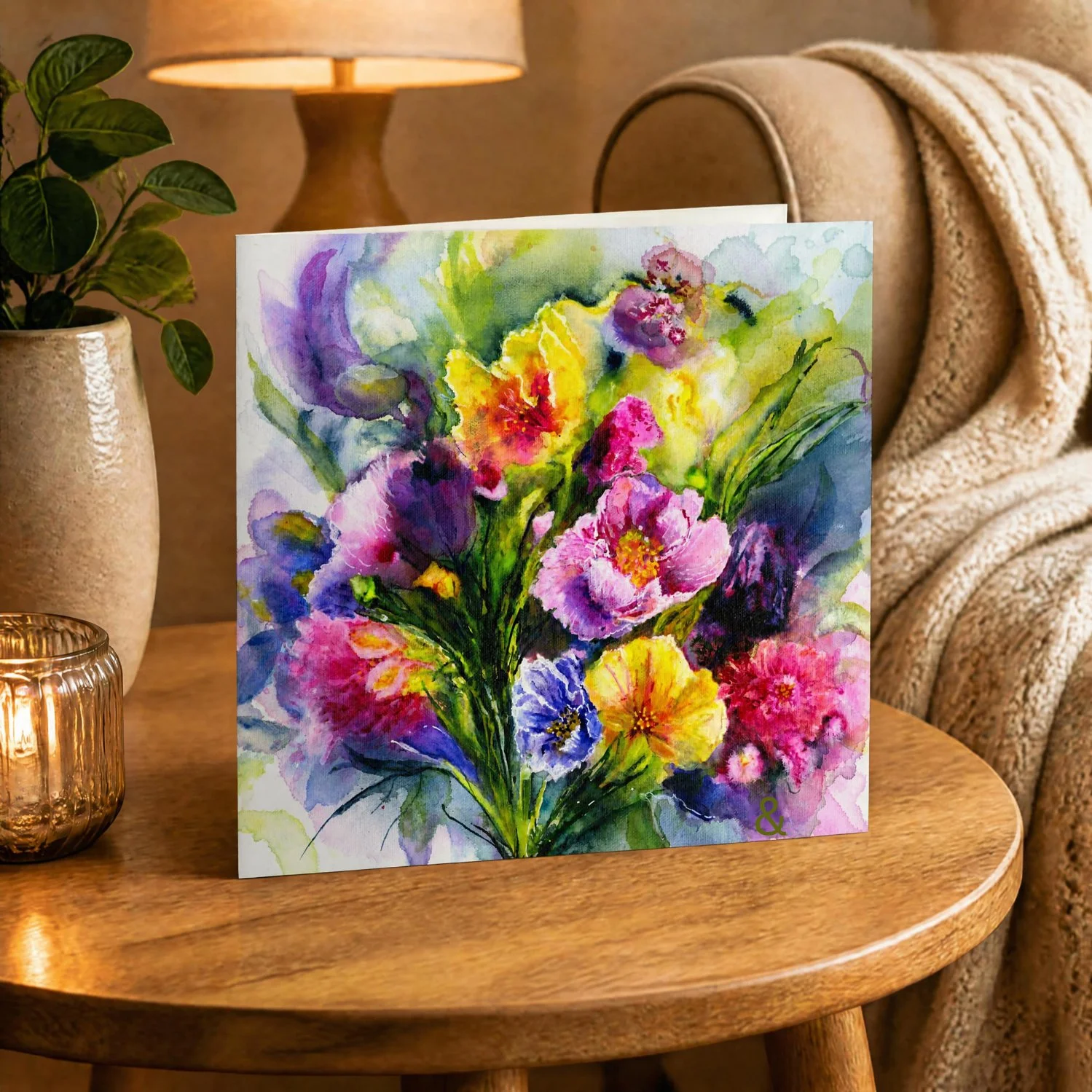 Summer Bouquet - Flower Greeting Card