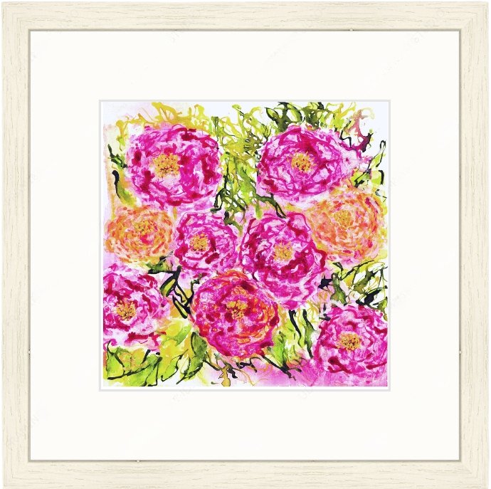 Peonies frame & mount.jpg