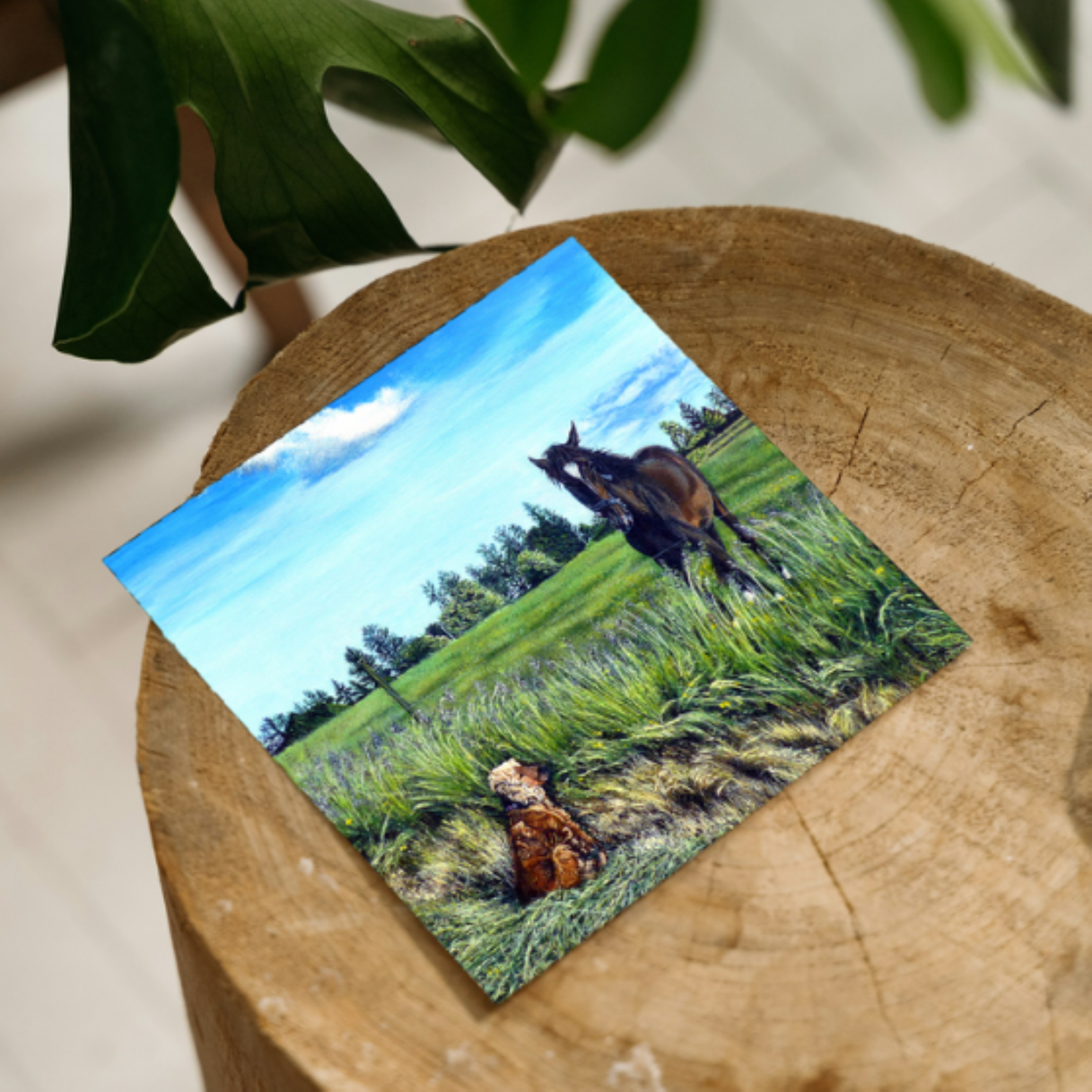 Lucy's Compromise - Farm Greeting Card