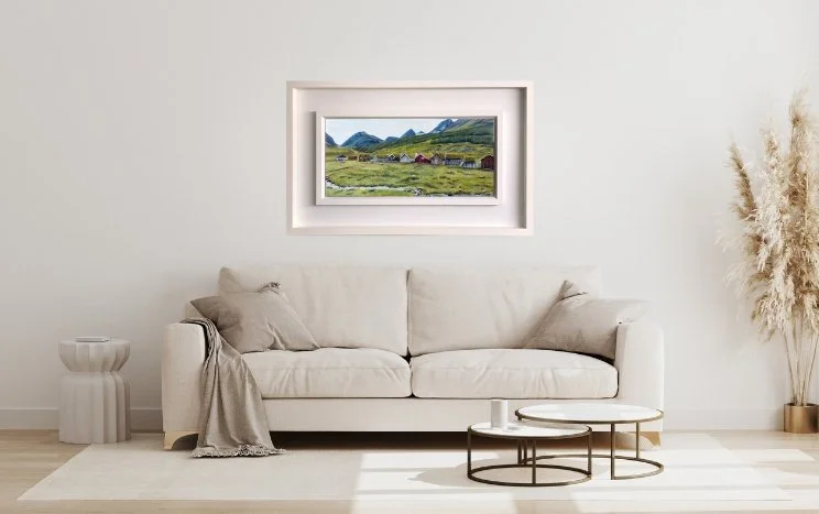 Herdal Mountain Farm, Geiranger, Norway - Original Acrylic Painting