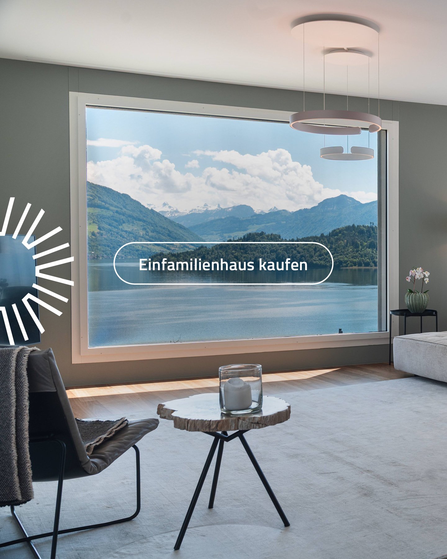 Manche H&auml;user bieten Wohnraum. Dieses Haus bietet ein Lebensgef&uuml;hl. &hearts; 
Es erwartet Sie ein exklusives 7.5 Zimmer-Einfamilienhaus mit unverbaubarer Panorama-Aussicht auf den Zugersee, die Rigi und die umliegende Bergwelt.

》Risch-Rotk