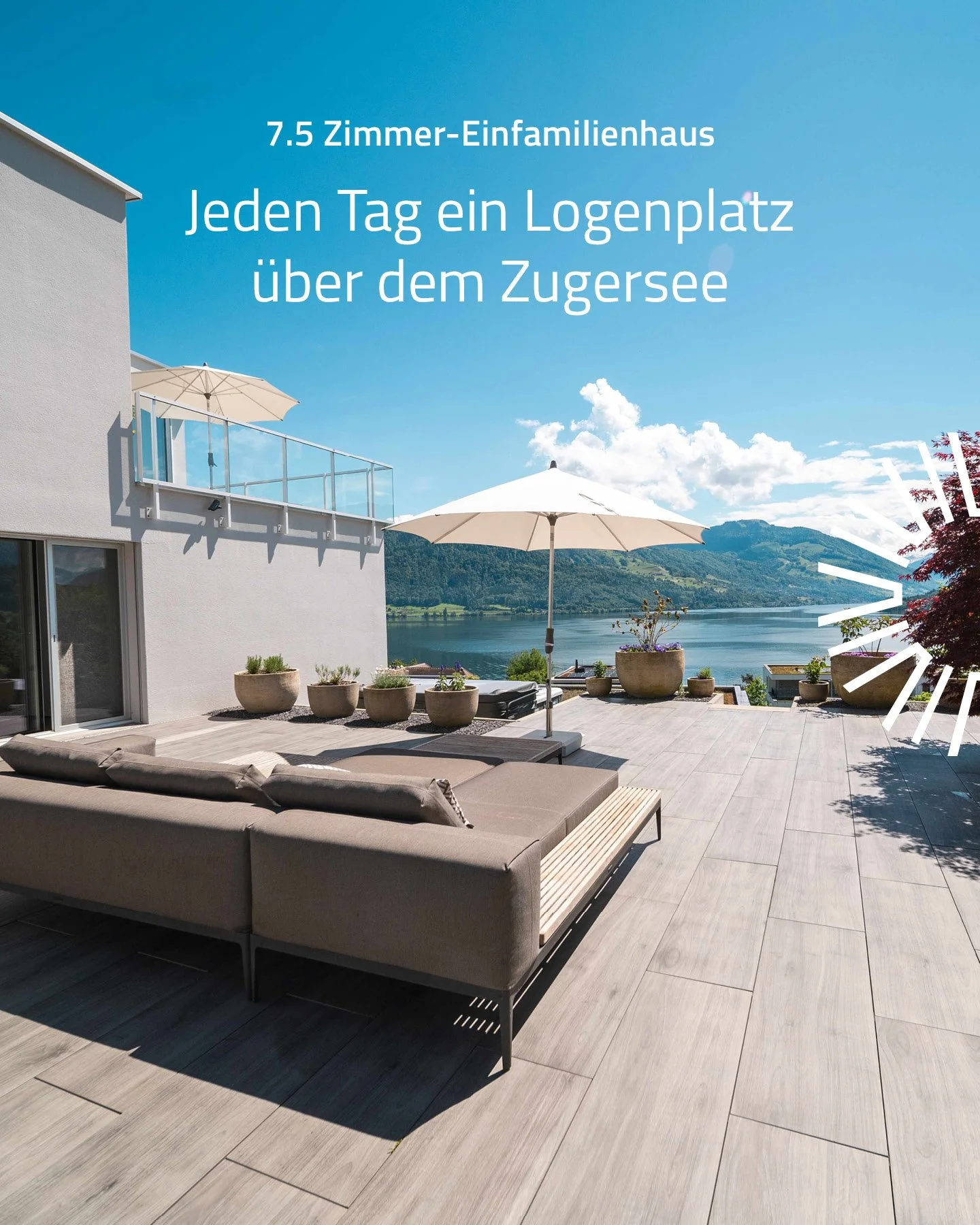 🔔 Exklusives 7.5-Zimmer-Einfamilienhaus 🔑 &ndash; Stellen Sie sich vor, Sie geniessen Ihren Morgenkaffee auf der Terrasse, w&auml;hrend die ersten Sonnenstrahlen die Rigi erleuchten. Dieses exklusive Einfamilienhaus in Risch vereint Grossz&uuml;gig