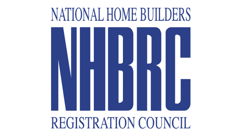 Logo of the National Home Builders Registration Council in blue text on a white background.