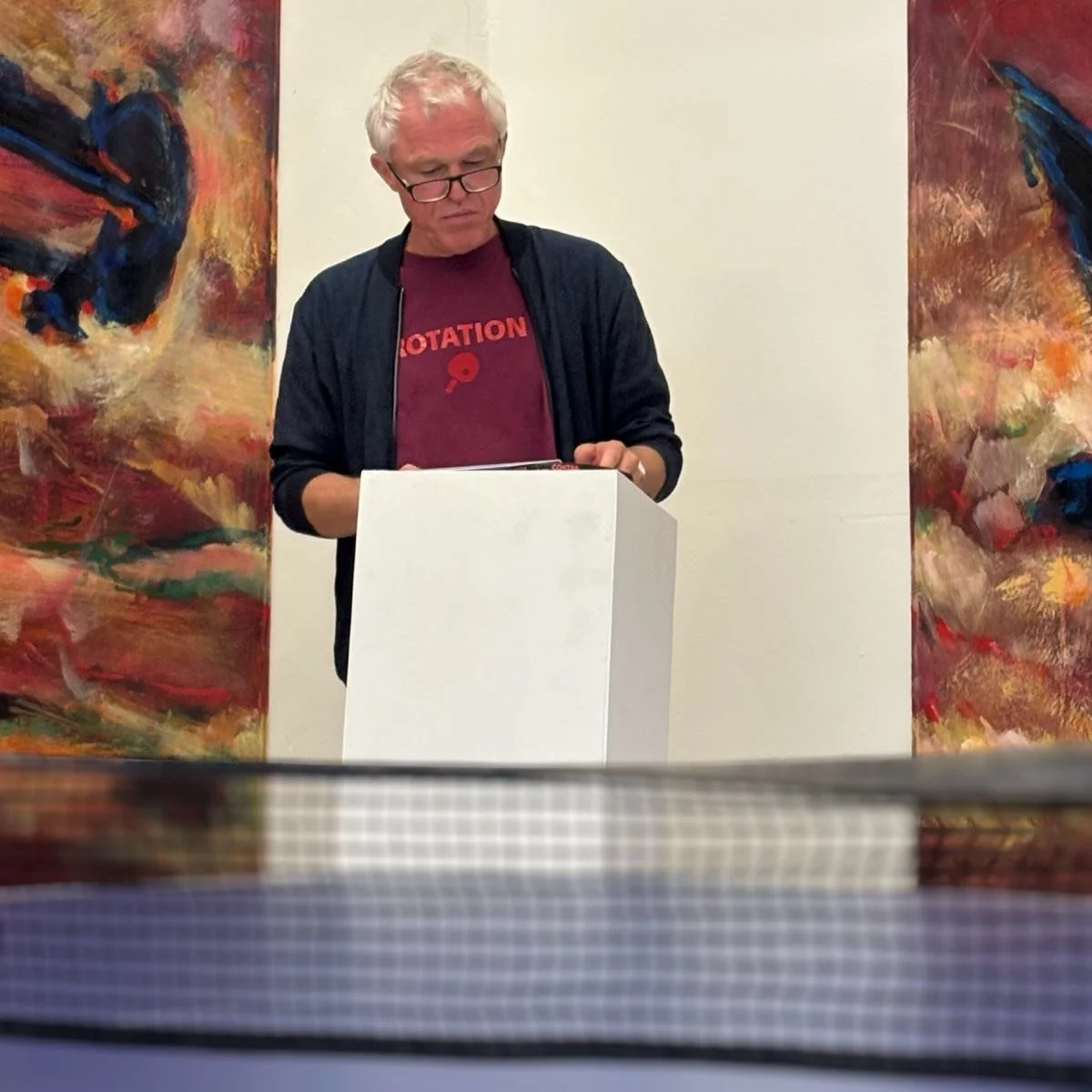 &quot;Spielwitz, Dialog und Butterflyeffekte &ndash; 
Der Zwischen-Raum beim Tischtennisspiel&quot; war der Titel einer Lecture-Performance im @stallmuseum am vergangenen Samstag von und mit dem Kulturwissenschaftler Dr. Falk Strehlow. Daf&uuml;r wur