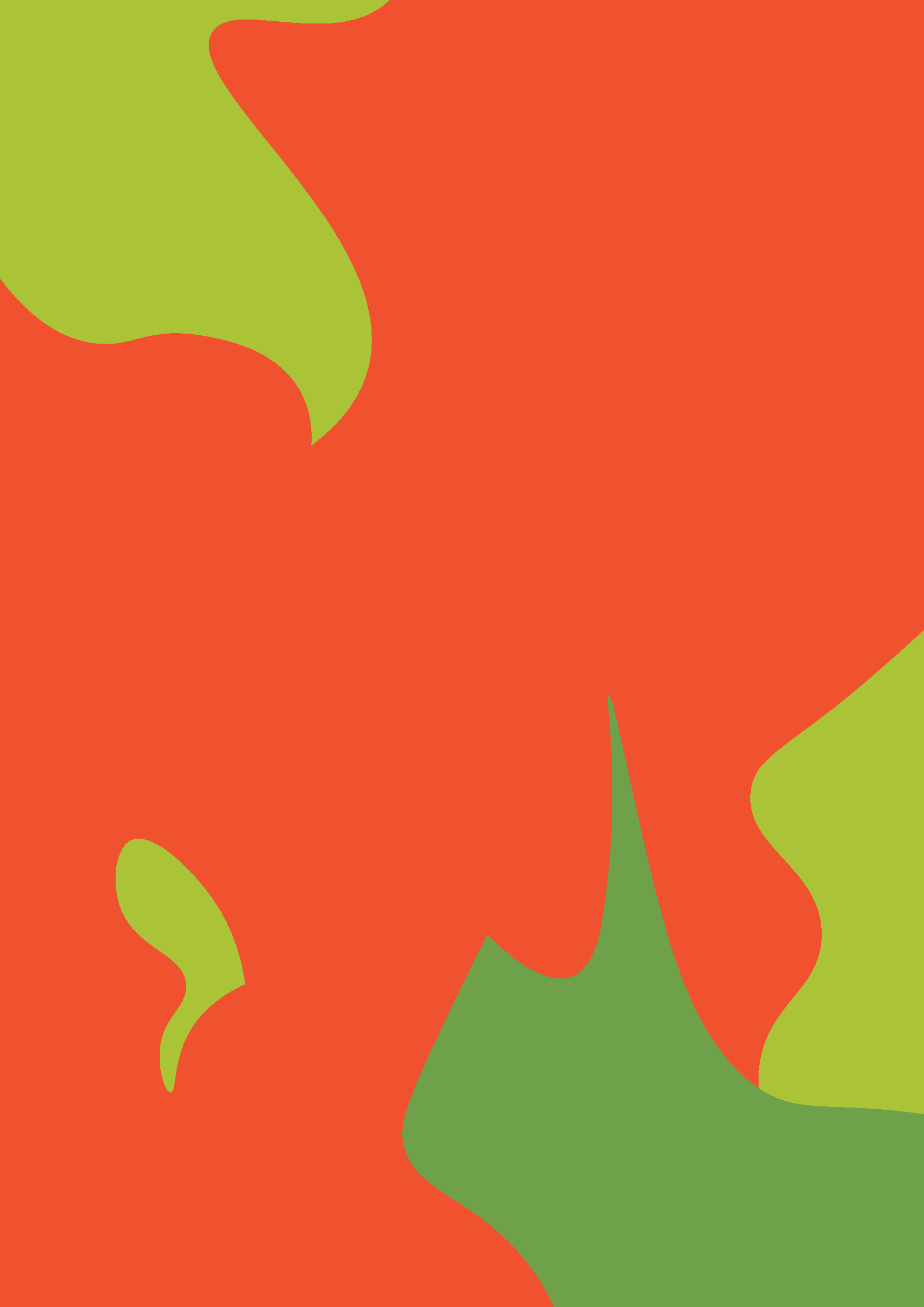 Abstraktes Muster mit großen grünen und roten Formen