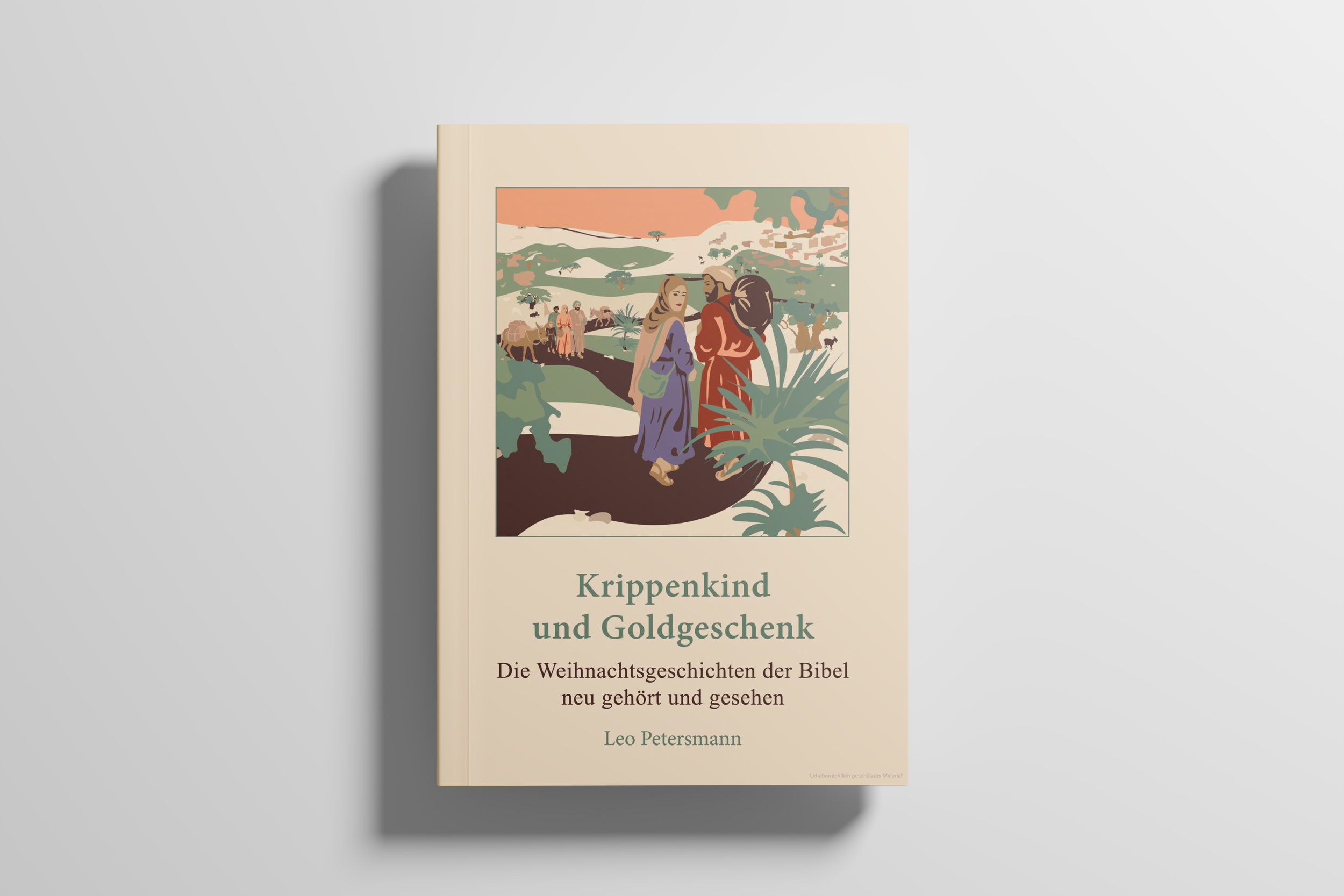 Krippenkind und Goldgeschenk Buchillustrationen