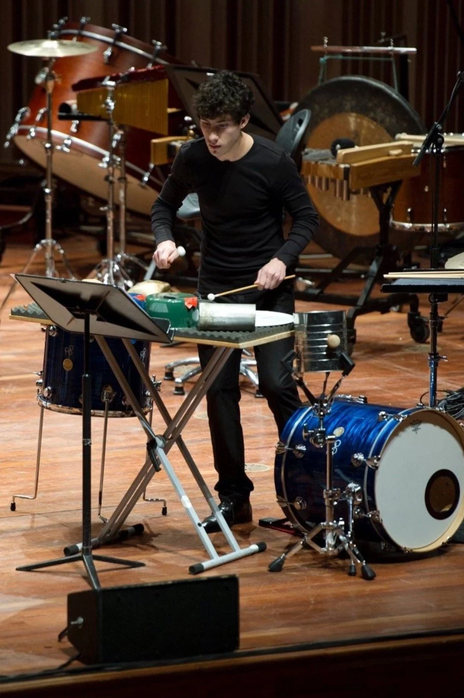Galdric Subirana playing a setup piece during the final of the Tromp Percussion Eindhoven 2012 competition