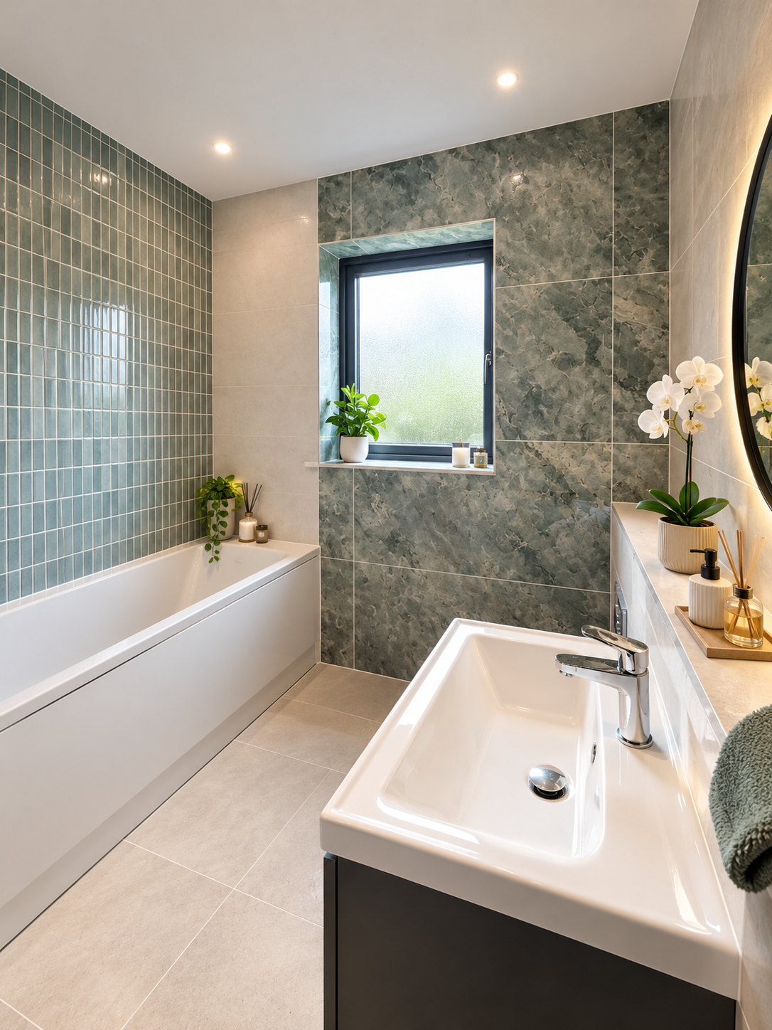 Modern Spa-Inspired Bathroom Retrofit - Portlaoise